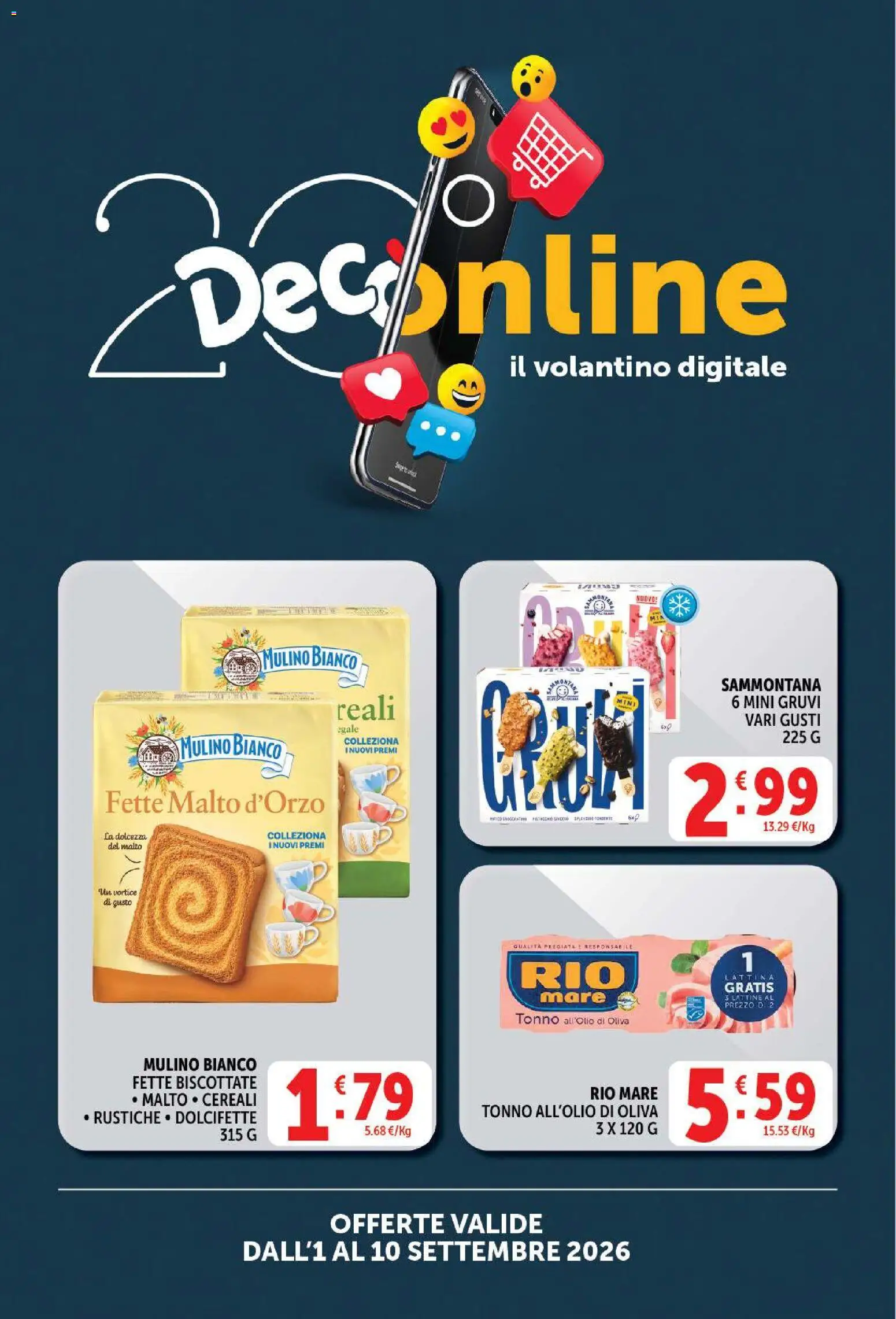 Volantino Decò del 01/09/2026 | Pagina: 21 | Prodotti: Cereali, Tonno, Dolcezza, Fette biscottate