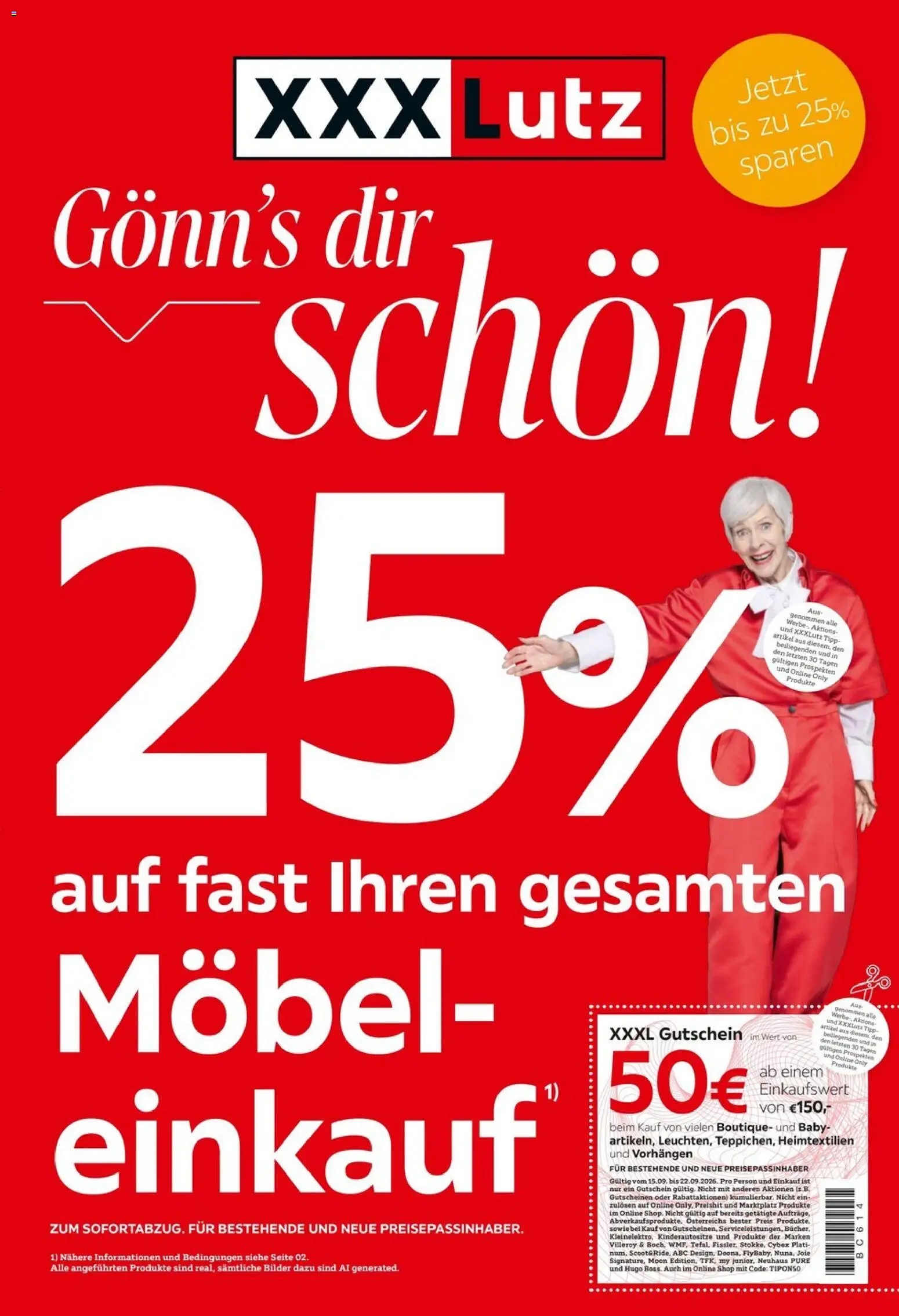 XXXLutz Prospekt aktuell gültig ab 15.09.2026 | Seite: 1