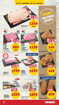 PECSENYE KACSA, hűtött termék kg - amely érvényes a következő dátumtól: 07.05.2026 | Oldal: 3