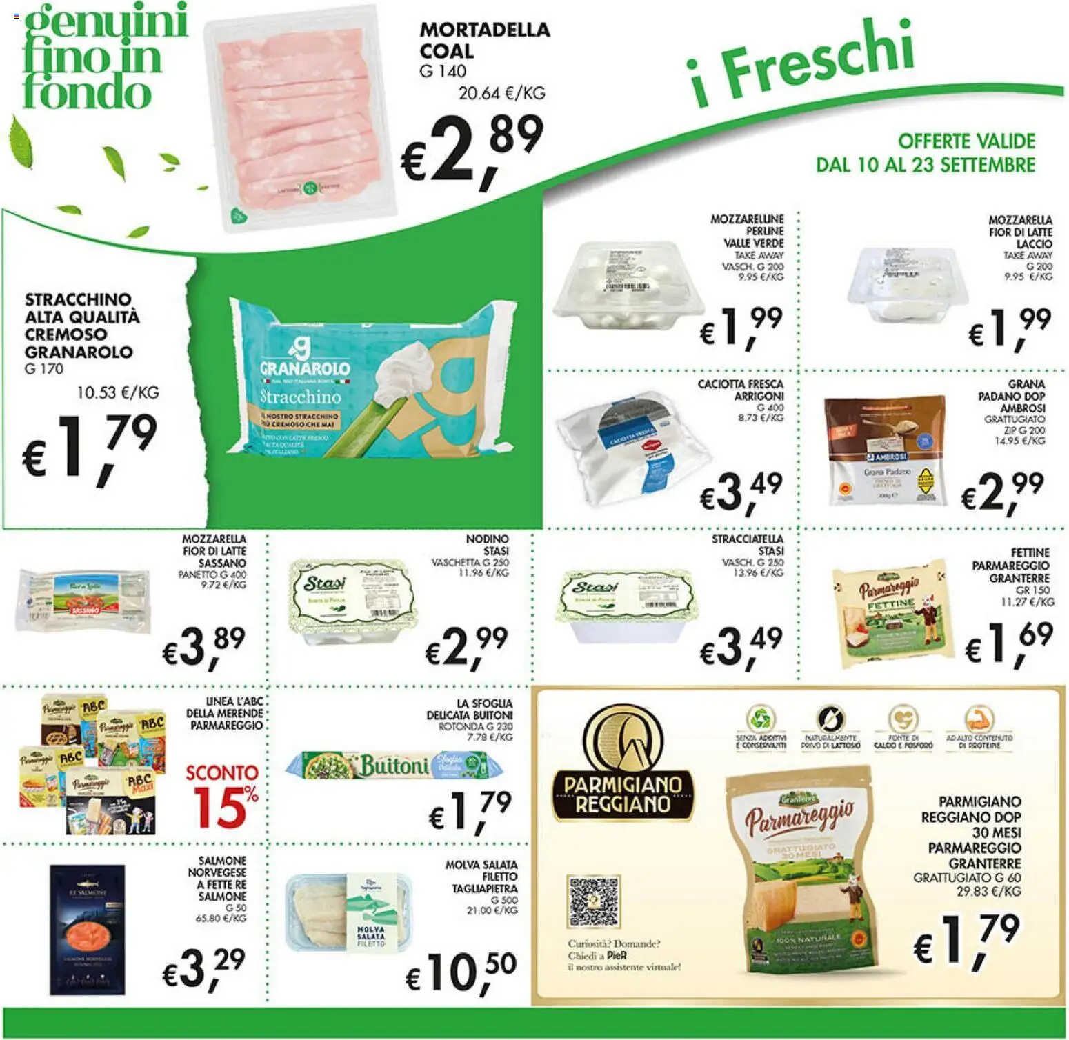 Volantino Coal del 10/09/2026 | Pagina: 12 | Prodotti: Salmone, Filetto, Latte, Stracchino