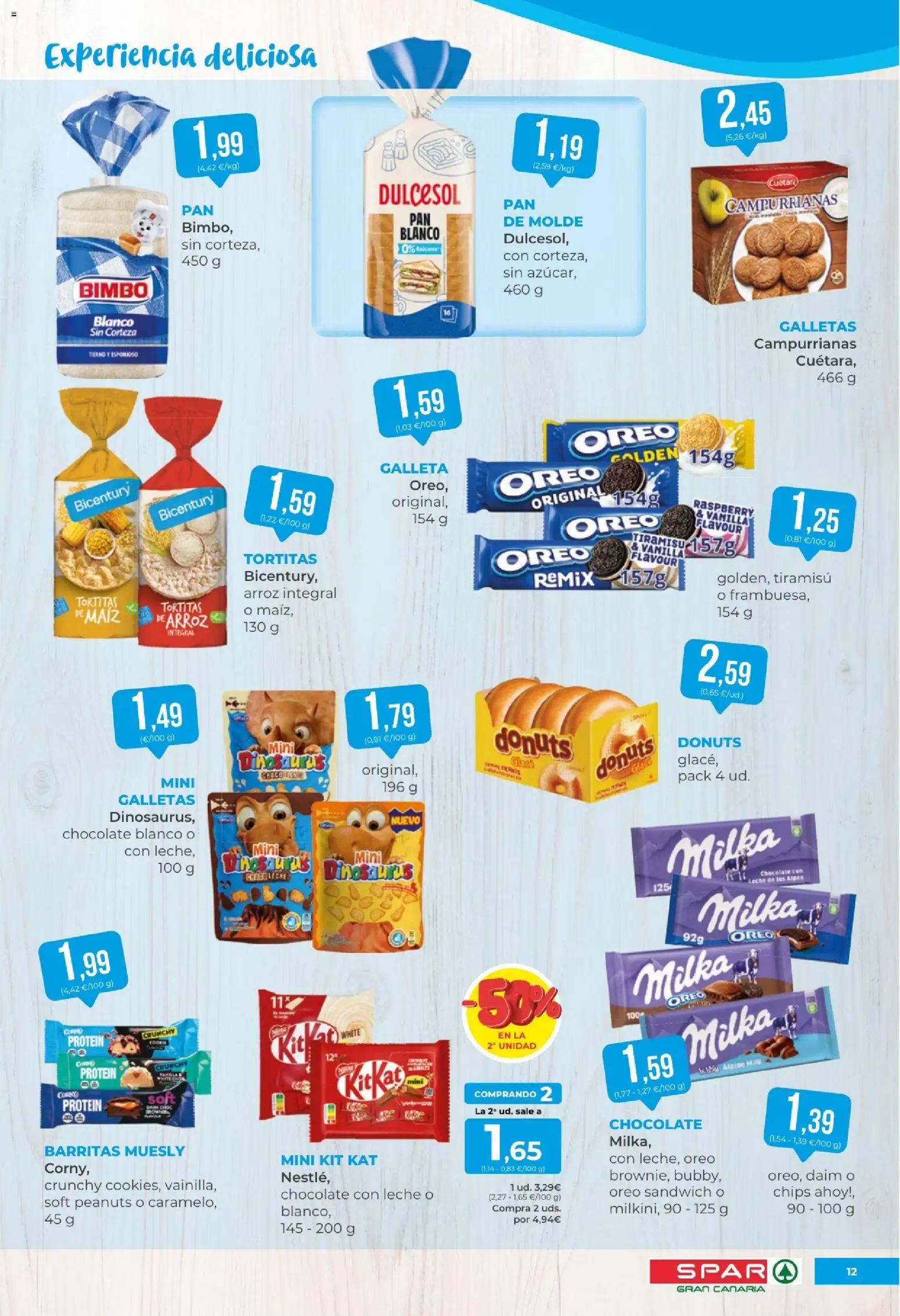Spar folleto │ válido desde el 18/09/2026 | Página: 12 | Productos: Tiramisú, Chocolate, Galletas, Donuts