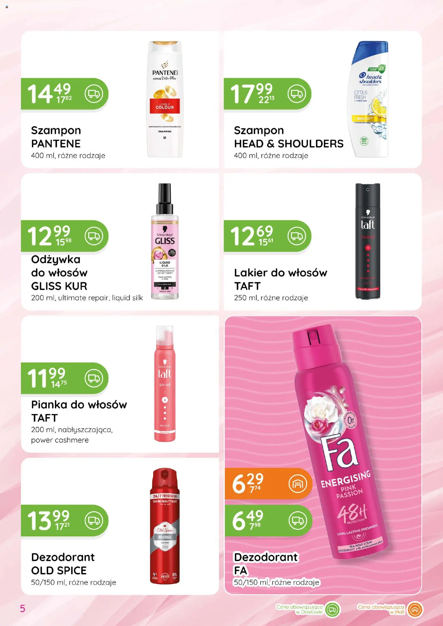 Eurocash gazetka - Katalog Chemiczny od 04.06.2026 | Strona: 5 | Produkty: Szampon, Dezodorant, Finish, Old spice