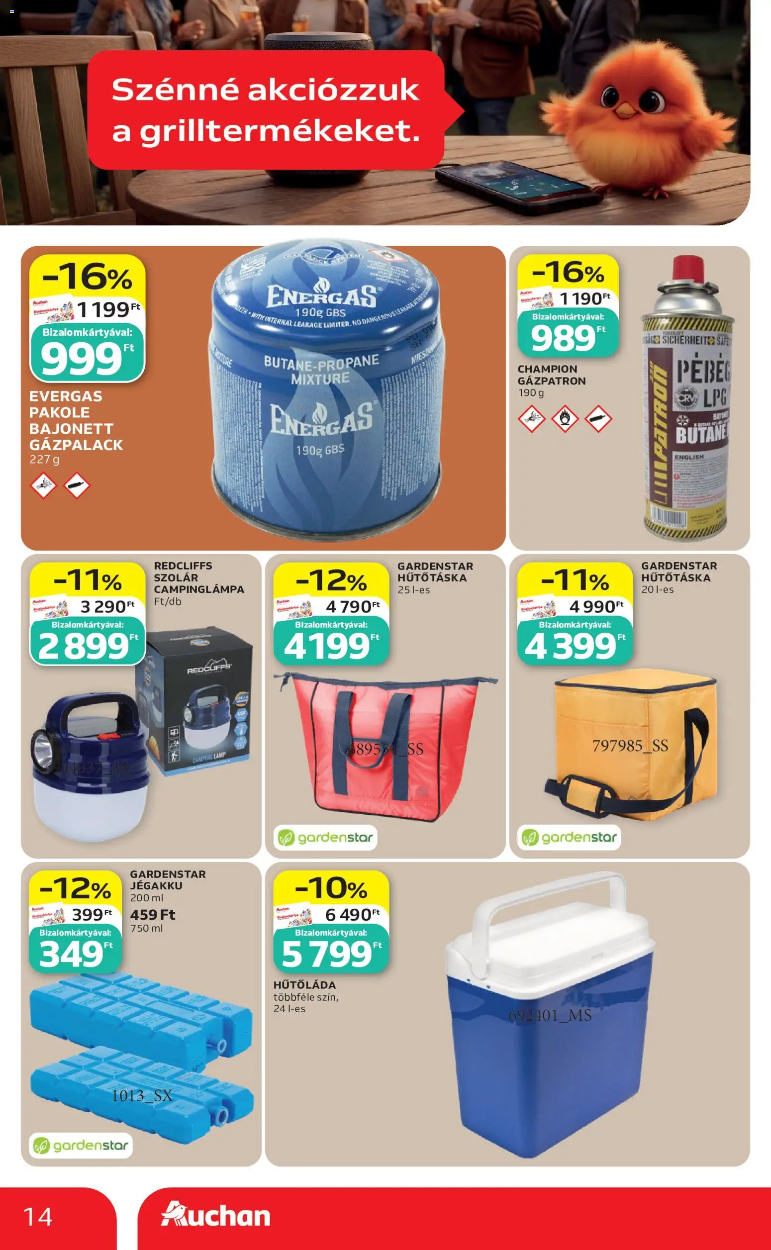 Auchan akciós ujság - amely érvényes a következő dátumtól: 18.06.2026 | Oldal: 14 | Termékek: Hűtőtáska