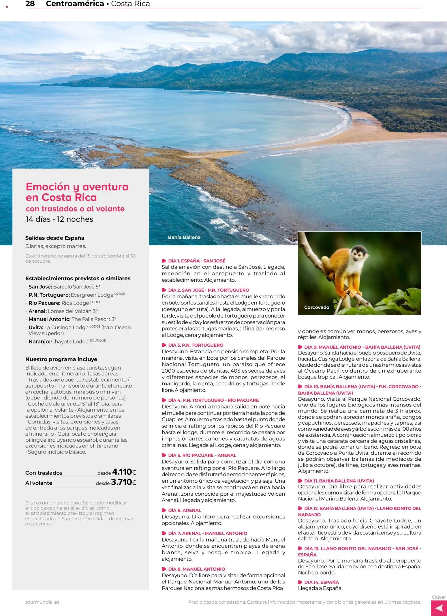 Viajes El Corte Inglés Centroamérica y Sudamérica │ válido desde el 01/01/2026 | Página: 27 | Productos: Aves, Tierra