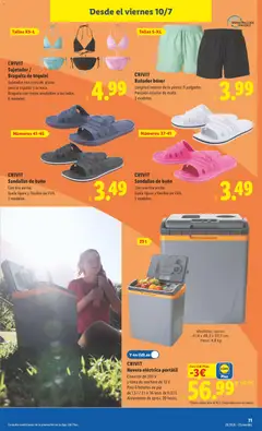 Vista previa CRIVIT Sandalias de baño, Con tira ancha. Suela ligera y flexible de EVA. 2 modelos. válido desde el 06/07/2026 | Página: 35