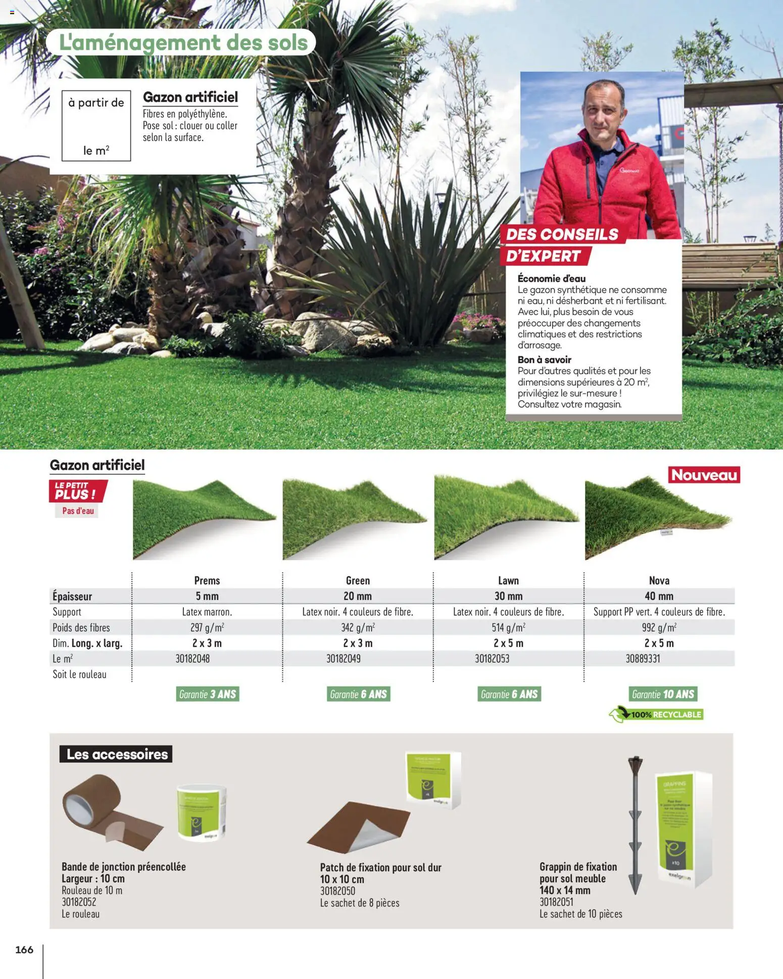 {H1} | Page: 166 | Produits: Meuble, Rouleau, Gazon synthétique, Gazon