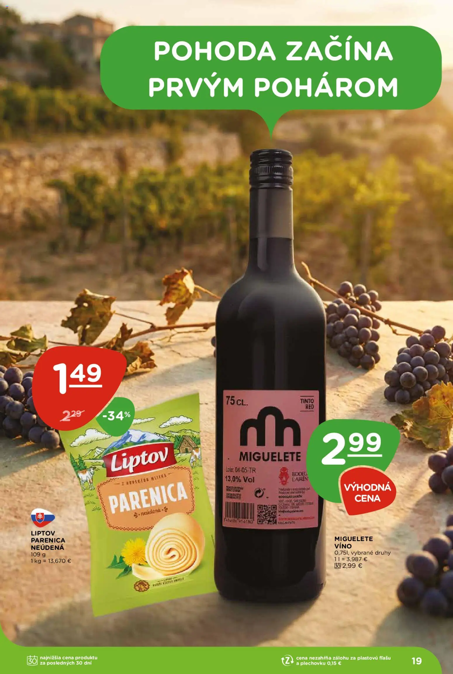 Nové Terno akcie – leták je platný od 08.10.2026 | Strana: 19 | Produkty: Víno