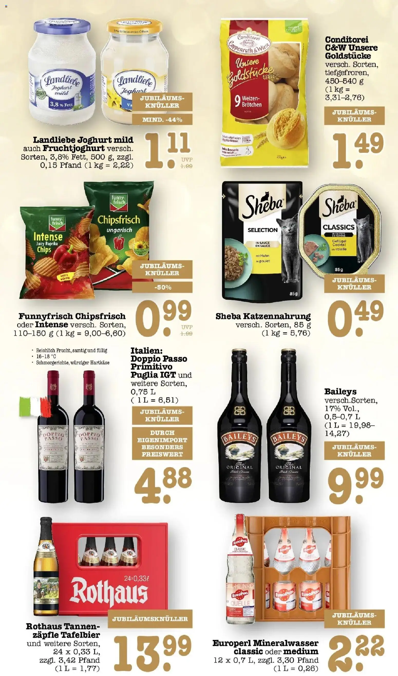 Edeka Prospekt Heidelberg (ab 28.09.2026) » Angebote Online | Seite: 5 | Produkte: Sheba, Doppio passo primitivo, Baileys, Landliebe joghurt