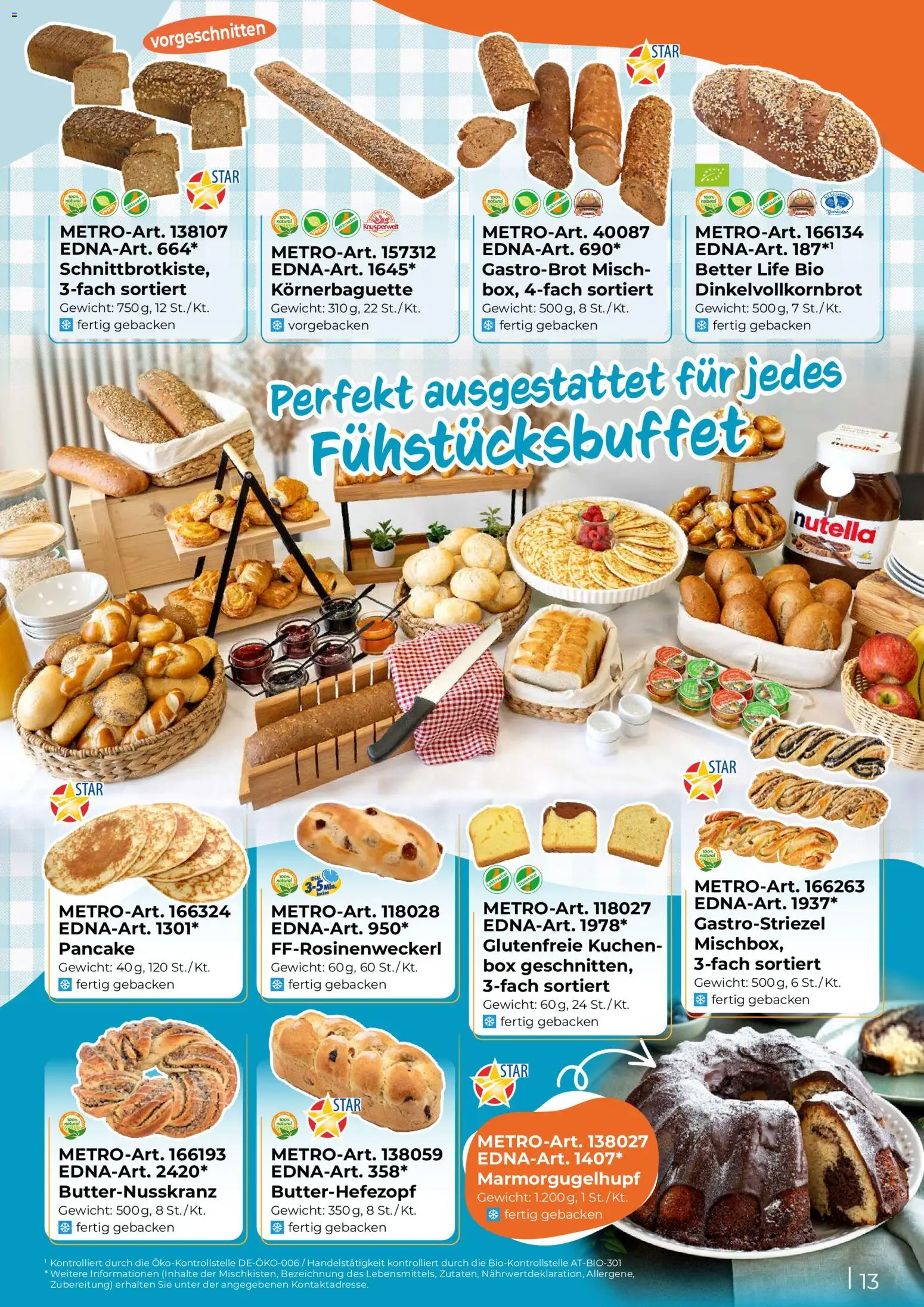 Metro EDNA Katalog 2026 gültig ab 19.02.2026 | Seite: 13 | Produkte: Nutella, Gewicht, Box