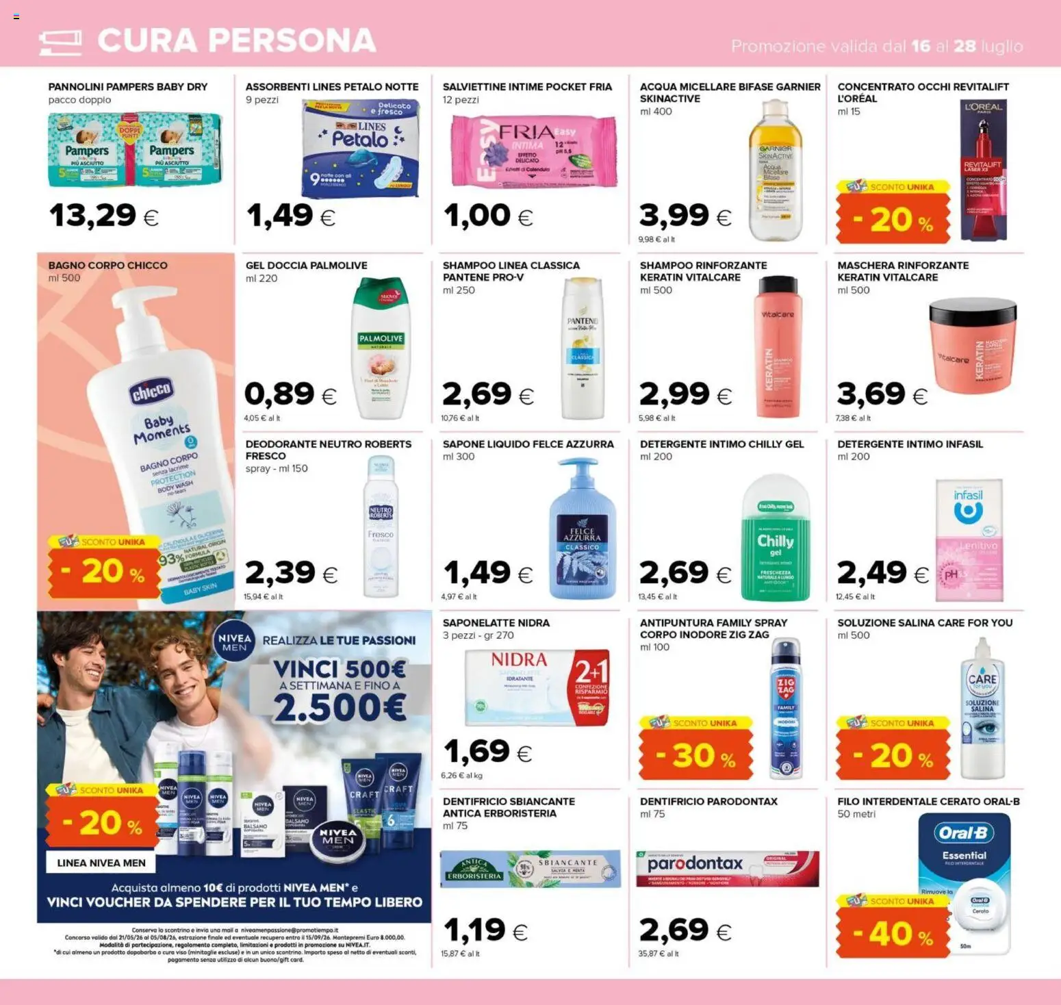 Volantino Tigre del 16/07/2026 | Pagina: 22 | Prodotti: Balsamo, Dopobarba, Deodorante, Bagno