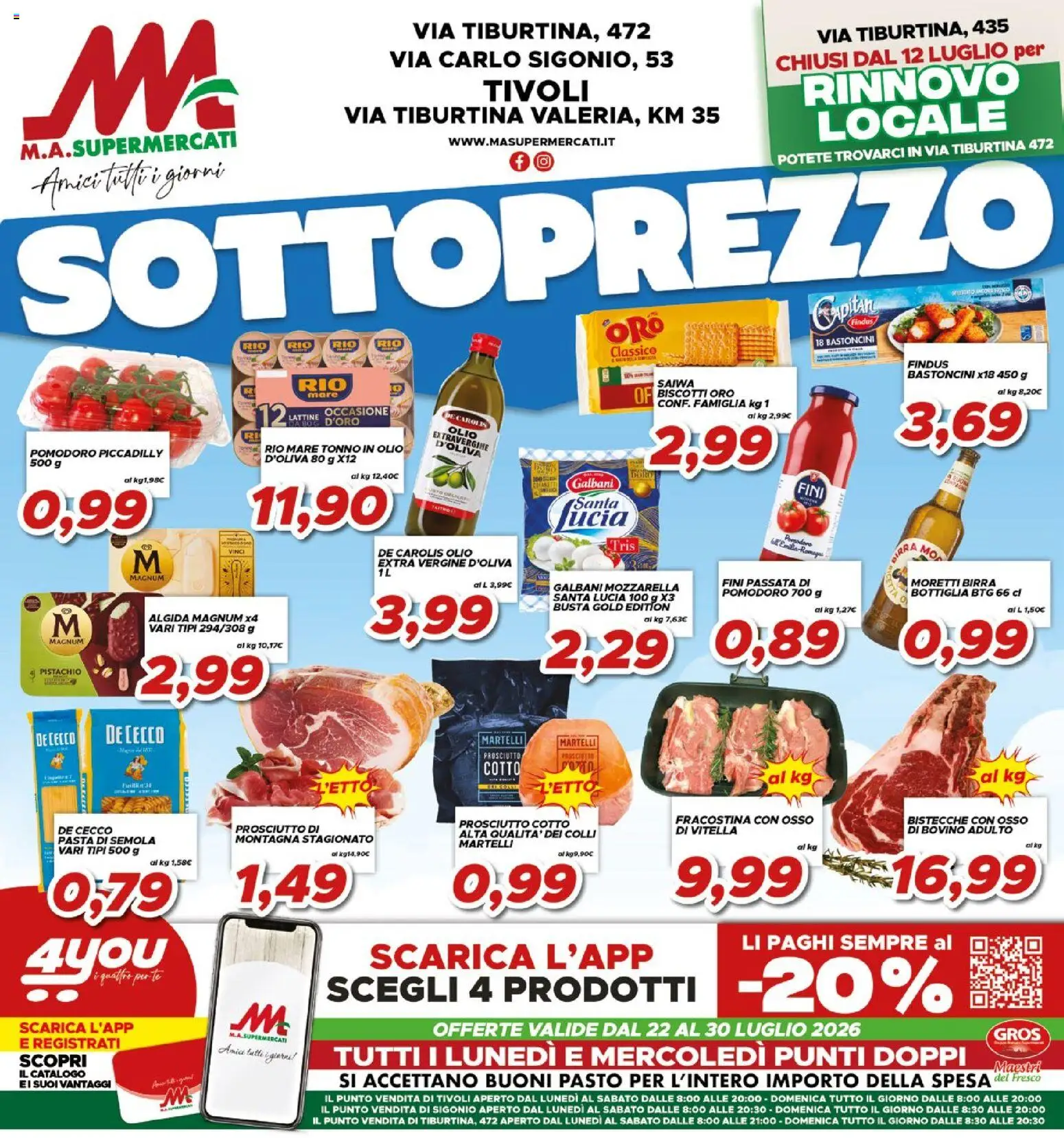Volantino Ma Supermercati del 22/07/2026 | Pagina: 1 | Prodotti: Birra, Olio, Pasta, Bottiglia
