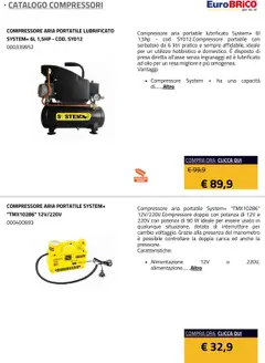 Anteprima del volantino Eurobrico Compressori catalogo valido a partire dal 23.07.2025 | Pagina: 25 | Prodotti: Compressore, Olio, Manometro, Presa