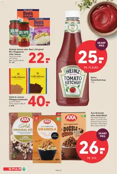 Spar - Tilbudsavis uge 40 gyldig fra 25/09/2026 | Side: 17 | Produkter: Ris, Ketchup, Müsli, Pålægschokolade