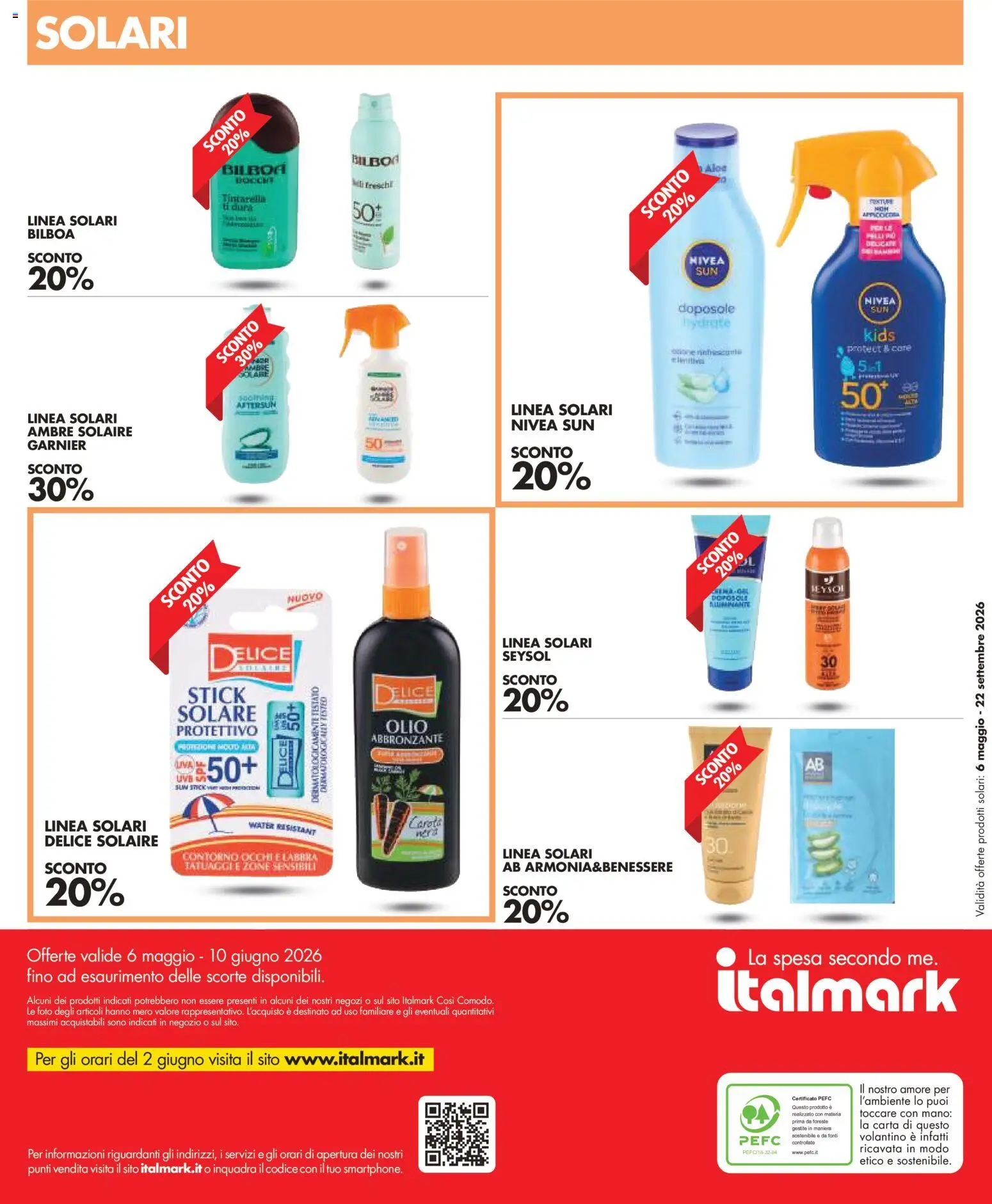 Volantino Italmark del 06.05.2026 | Pagina: 24 | Prodotti: Olio abbronzante, Olio