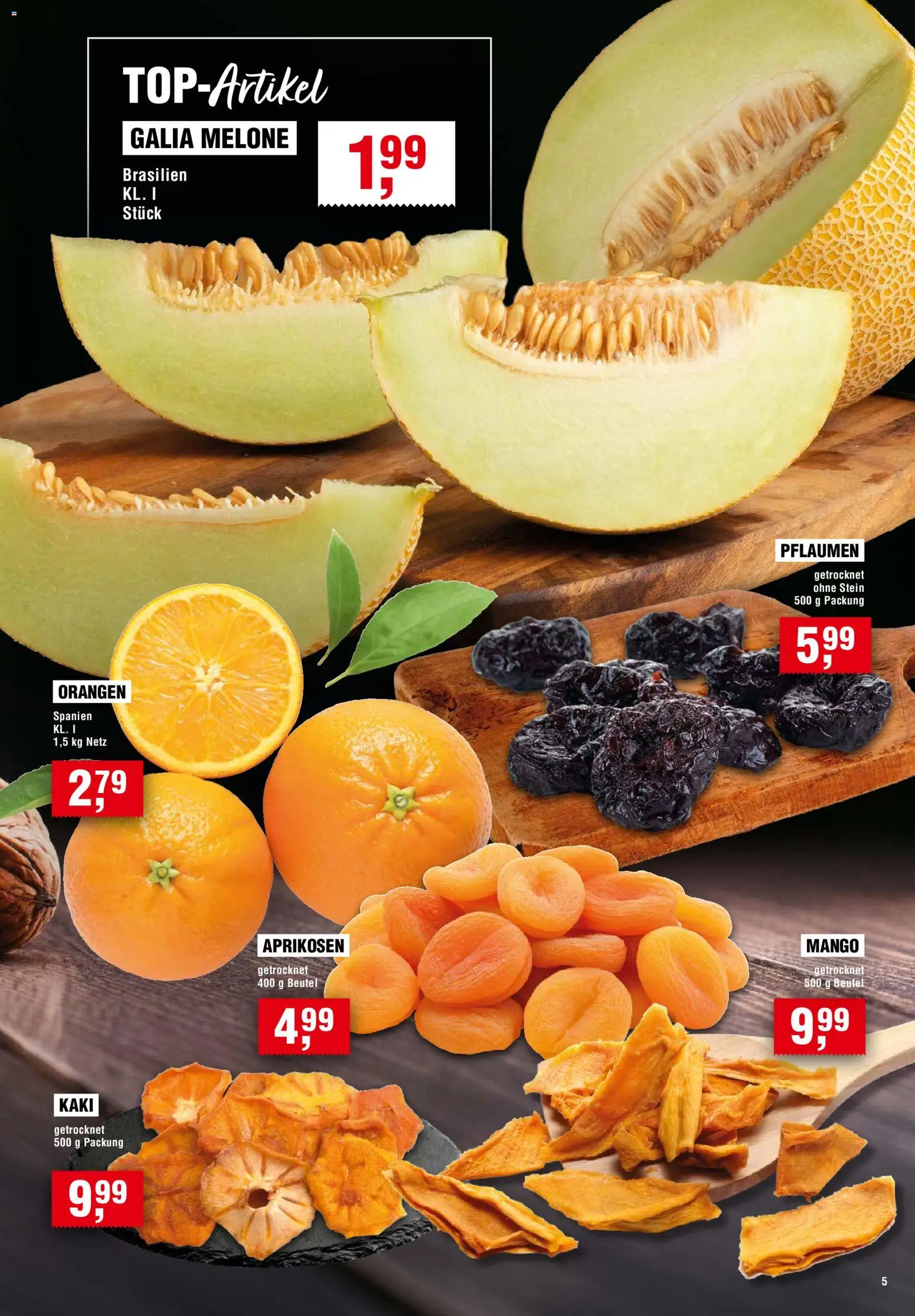 Handelshof Prospekt – gültig ab 29.10.2026 | Seite: 5 | Produkte: Pflaumen, Orangen, Mango, Kaki