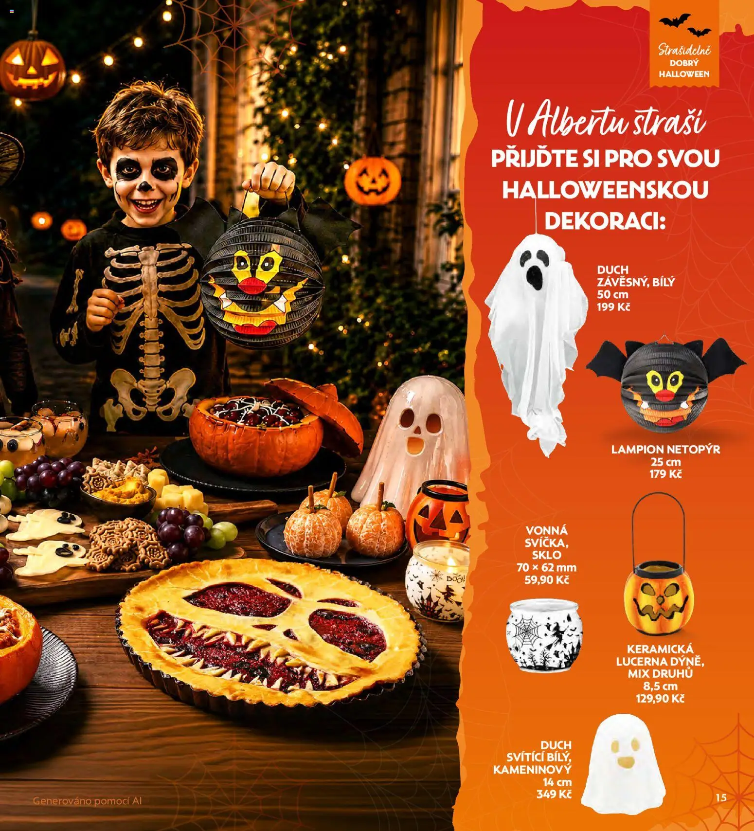 Albert magazín od 01.10.2026 | Strana: 15 | Produkty: Lampión, Lucerna, Svíčka, Dýně