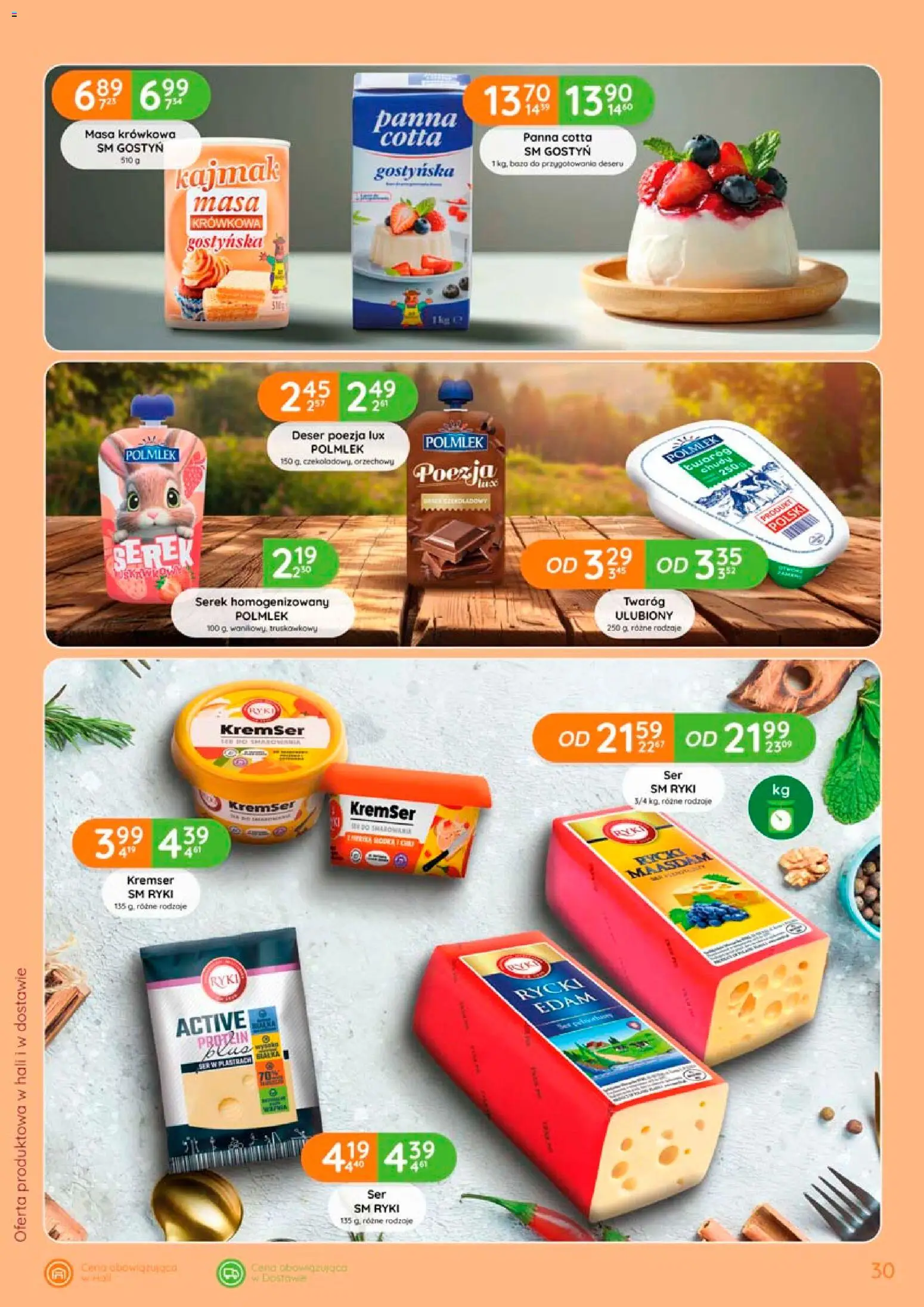 Eurocash gazetka od 17.09.2026 | Strona: 30 | Produkty: Serek homogenizowany, Deser, Kajmak, Twaróg