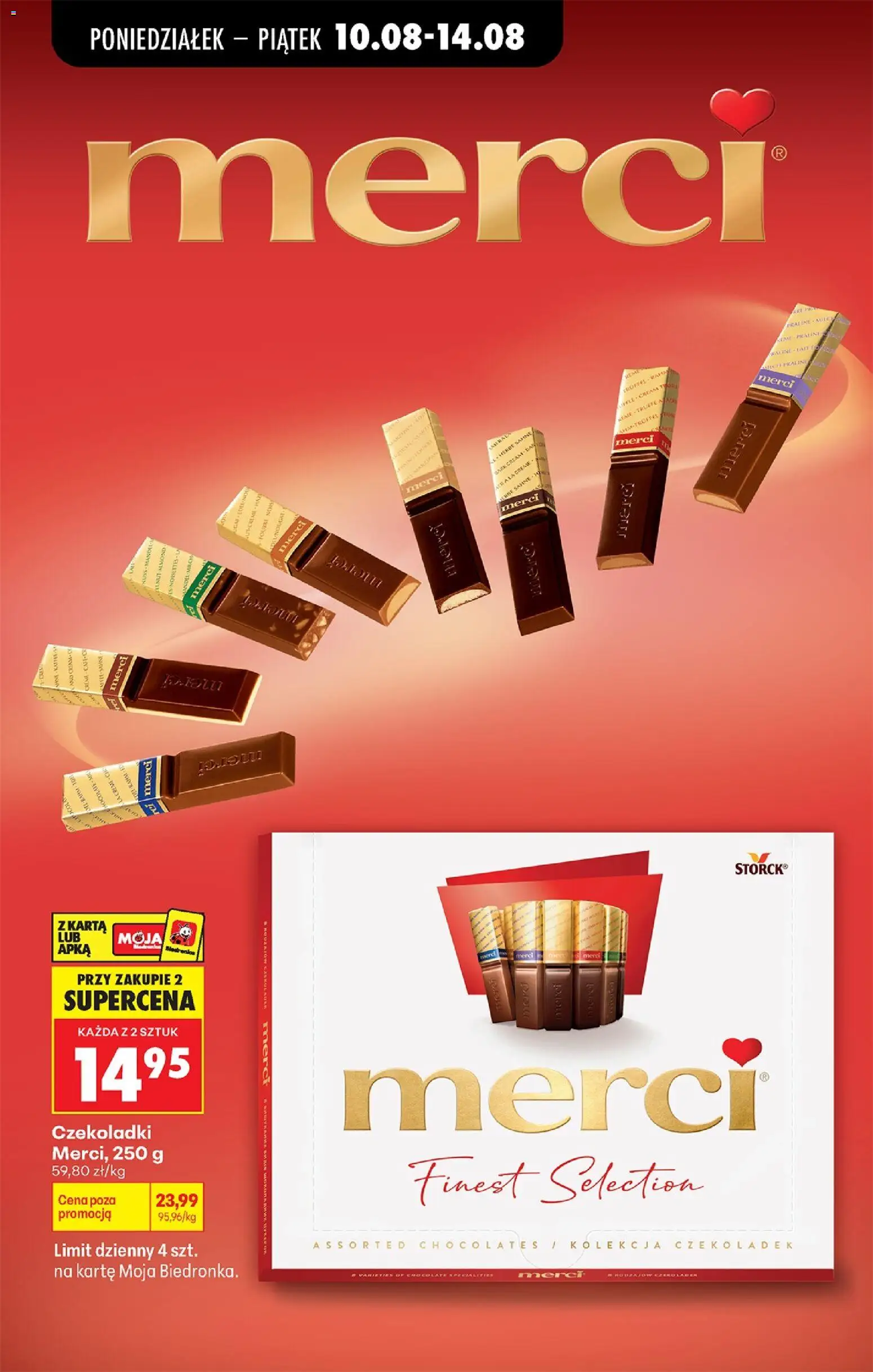 Biedronka gazetka od 10.08.2026 | Strona: 67 | Produkty: Karta, Czekoladki, Merci