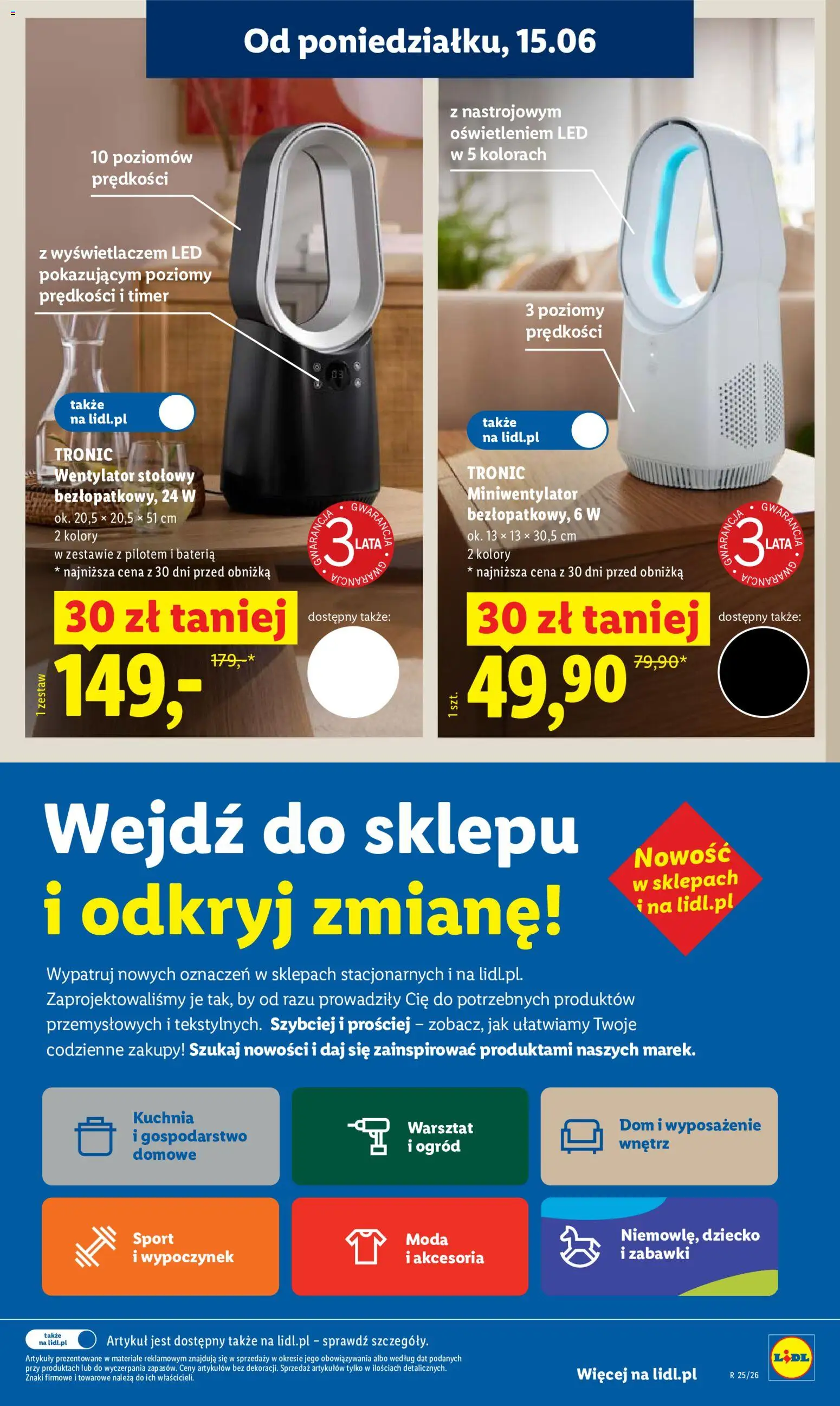 Lidl gazetka od 15.06.2026 | Strona: 29 | Produkty: Wentylator, Bateria
