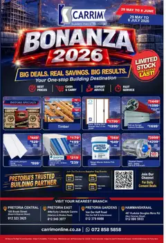 K. Carrim specials catalogue – valid from 29.05.2026