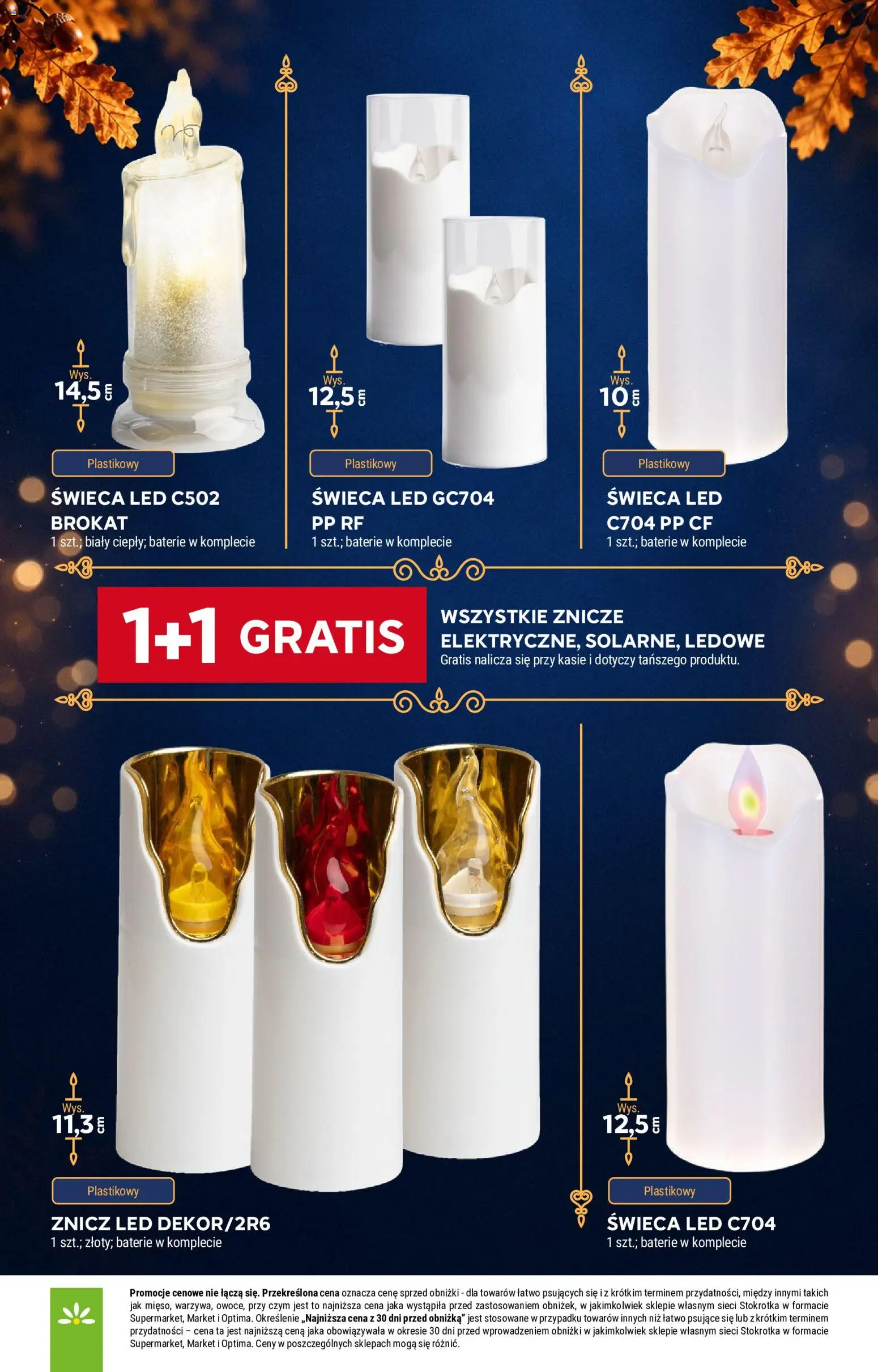 Stokrotka gazetka - Katalog Znicze od 29.10.2026 | Strona: 8 | Produkty: Znicz LED, Stokrotka, Świeca, Baterie