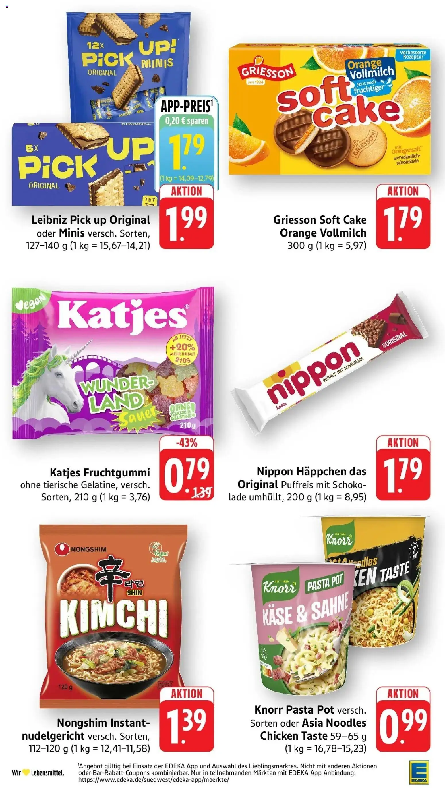 Edeka prospekt Heppenheim – gültig ab 13.07.2026 | Seite: 28 | Produkte: Schokolade, Knorr, Orangensaft, Pasta