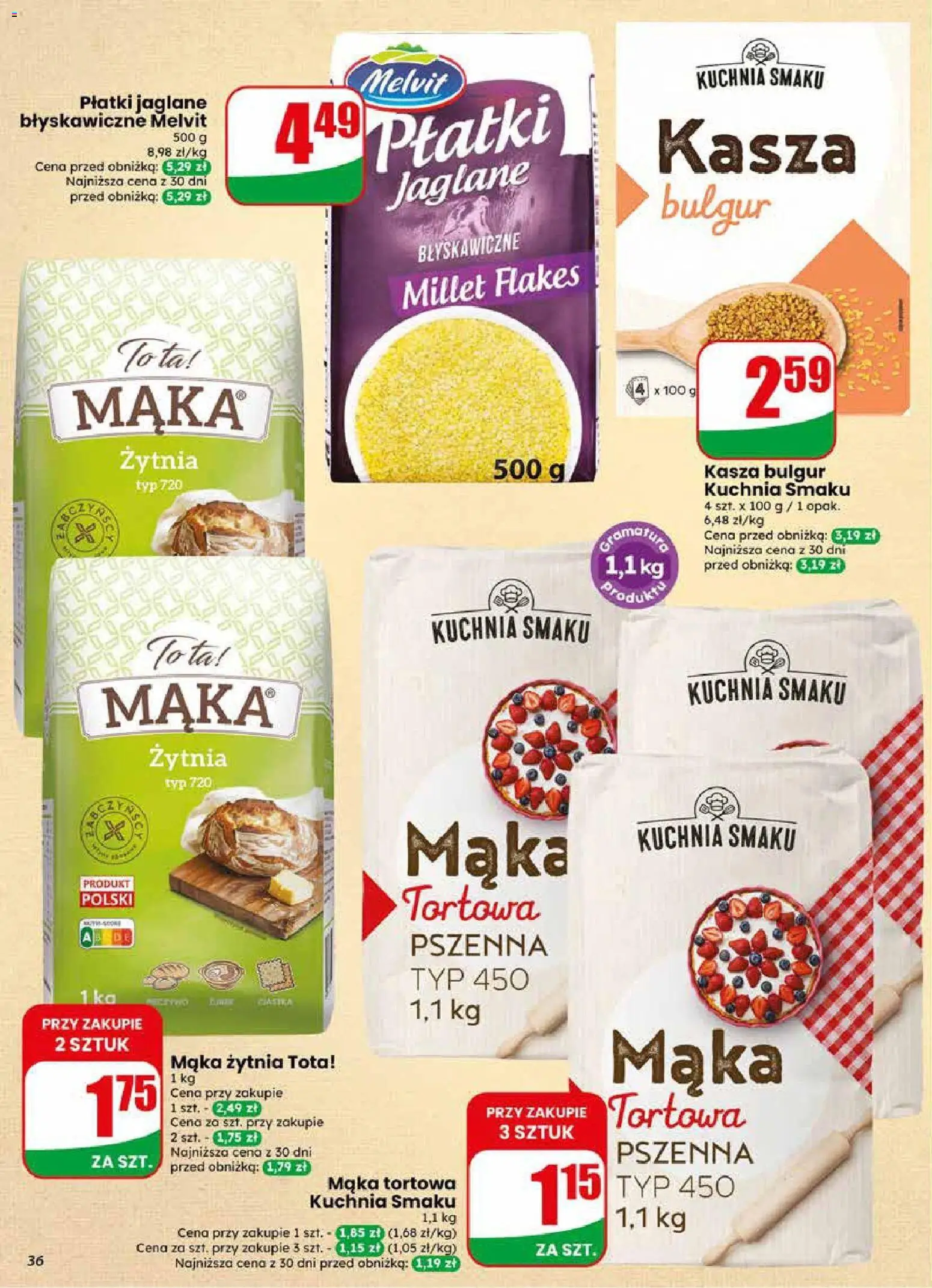 Dino gazetka od 20.05.2026 | Strona: 36 | Produkty: Kasza, Bulgur, Płatki, Kasza bulgur