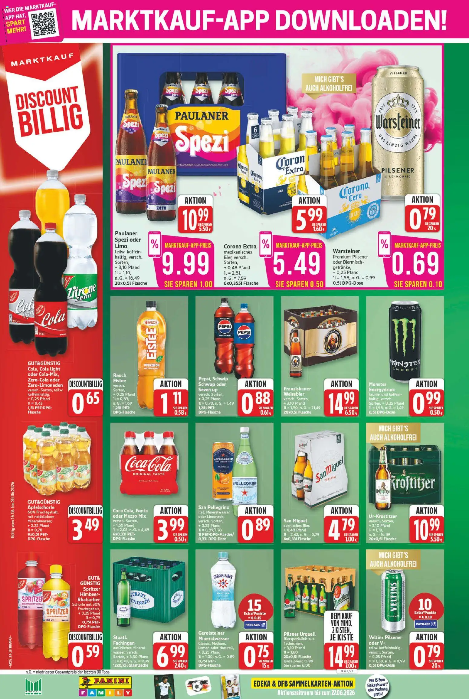 Marktkauf Prospekt – gültig ab 15.06.2026 | Seite: 14 | Produkte: Energy, Monster, Pilsner urquell, Zitrone