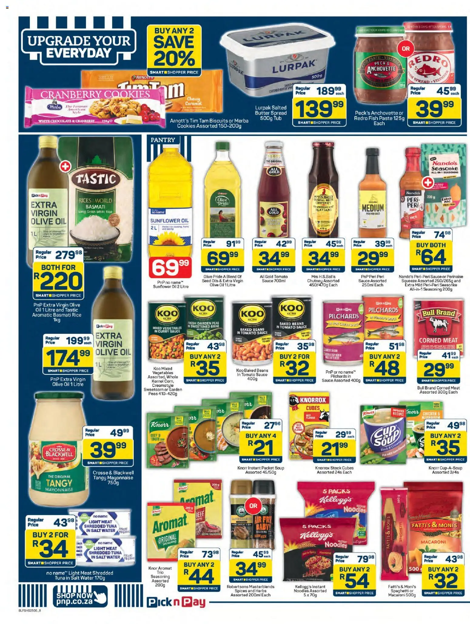 New Pick n Pay catalogue – valid from 25.05.2026 | Page: 8 | Products: Baked beans, Light, Noodles, Stock