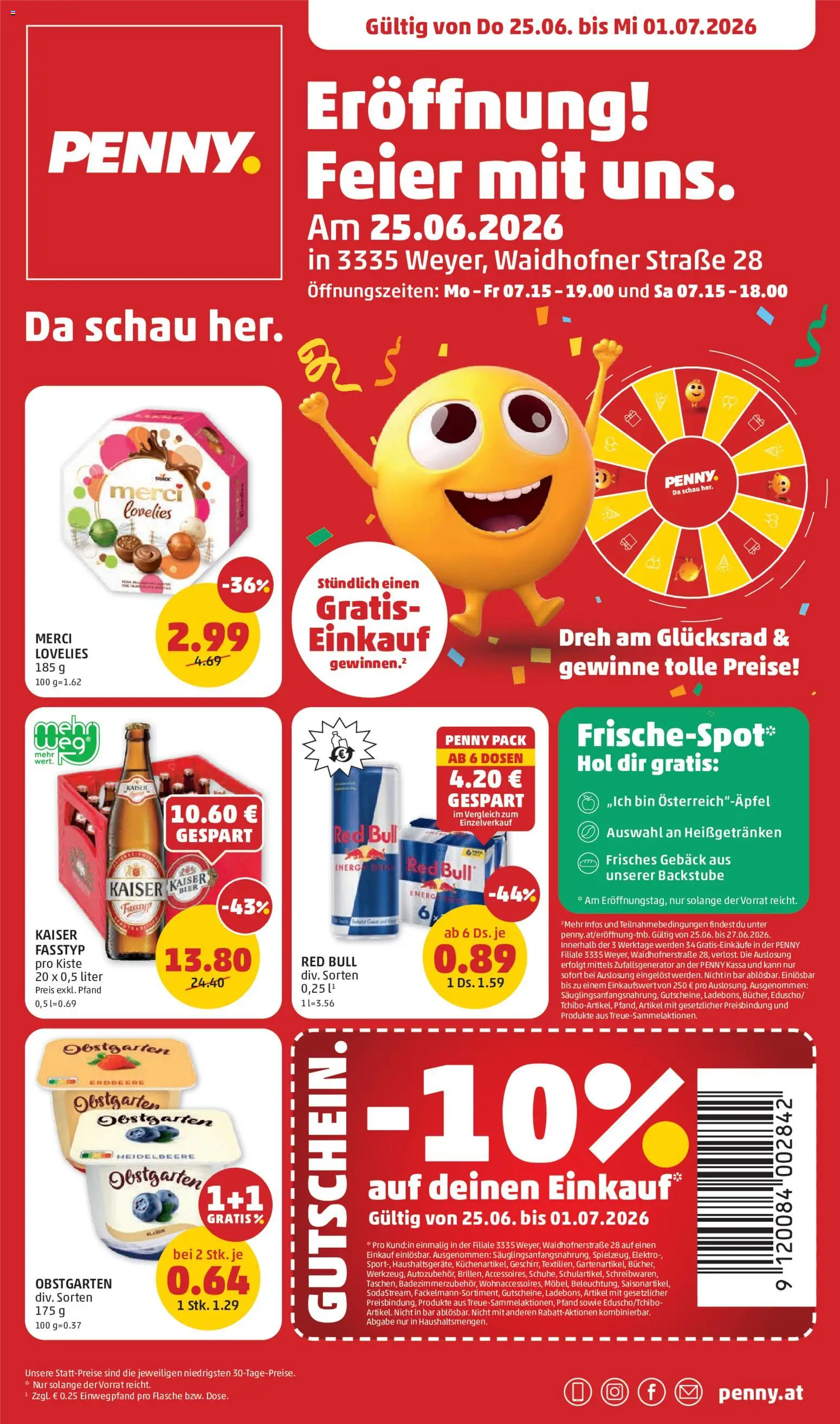 Penny Markt Eröffnung in 3335 Weyer gültig ab 25.06.2026 | Seite: 1