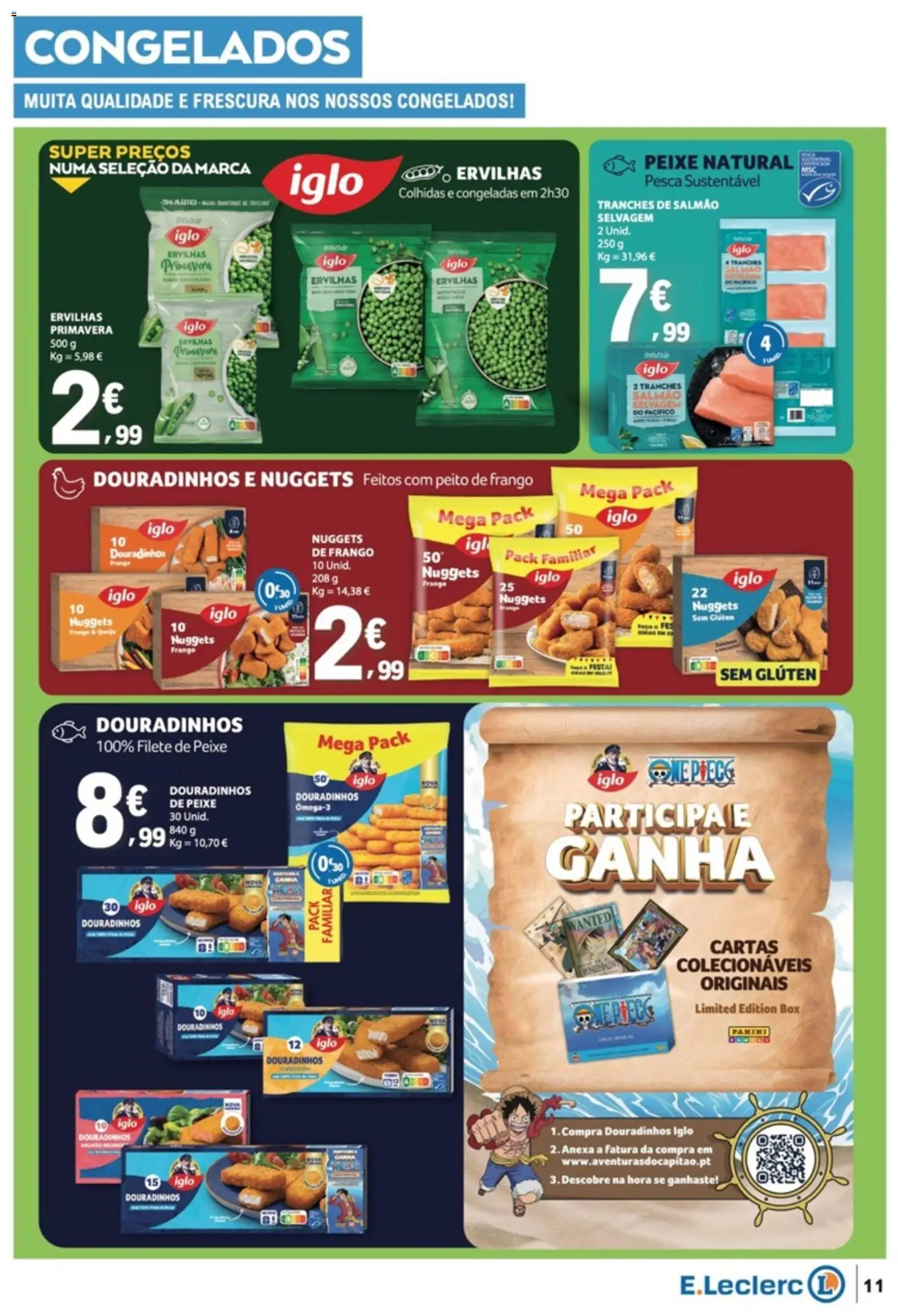 E.Leclerc folheto │ válido de 01/10/2026 | Página: 11 | Produtos: Peito de frango, Frango, Peixe, Filete
