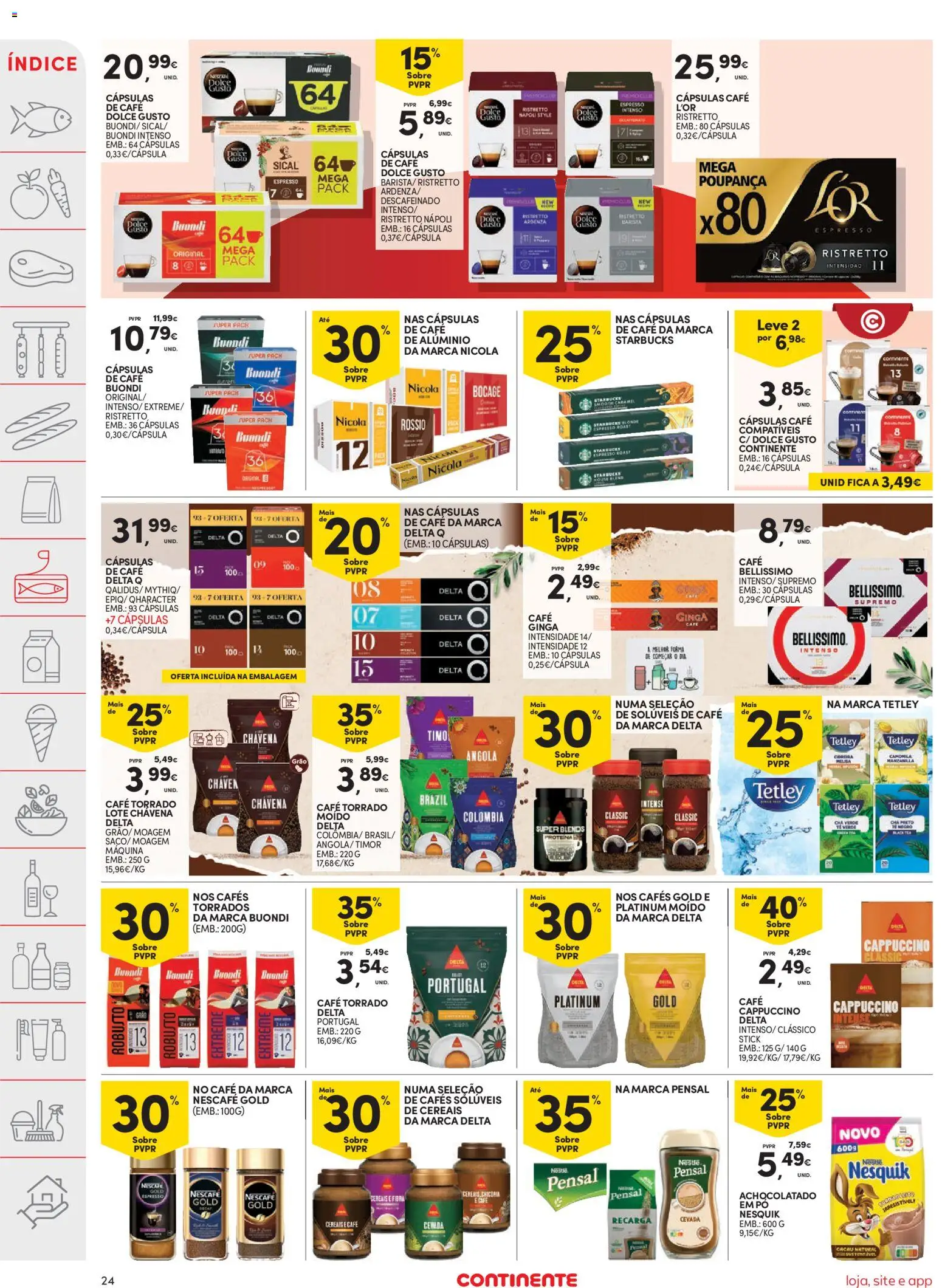 Continente folheto │ válido de 09.06.2026 | Página: 24 | Produtos: Cafe buondi, Pó, Café, Cereais