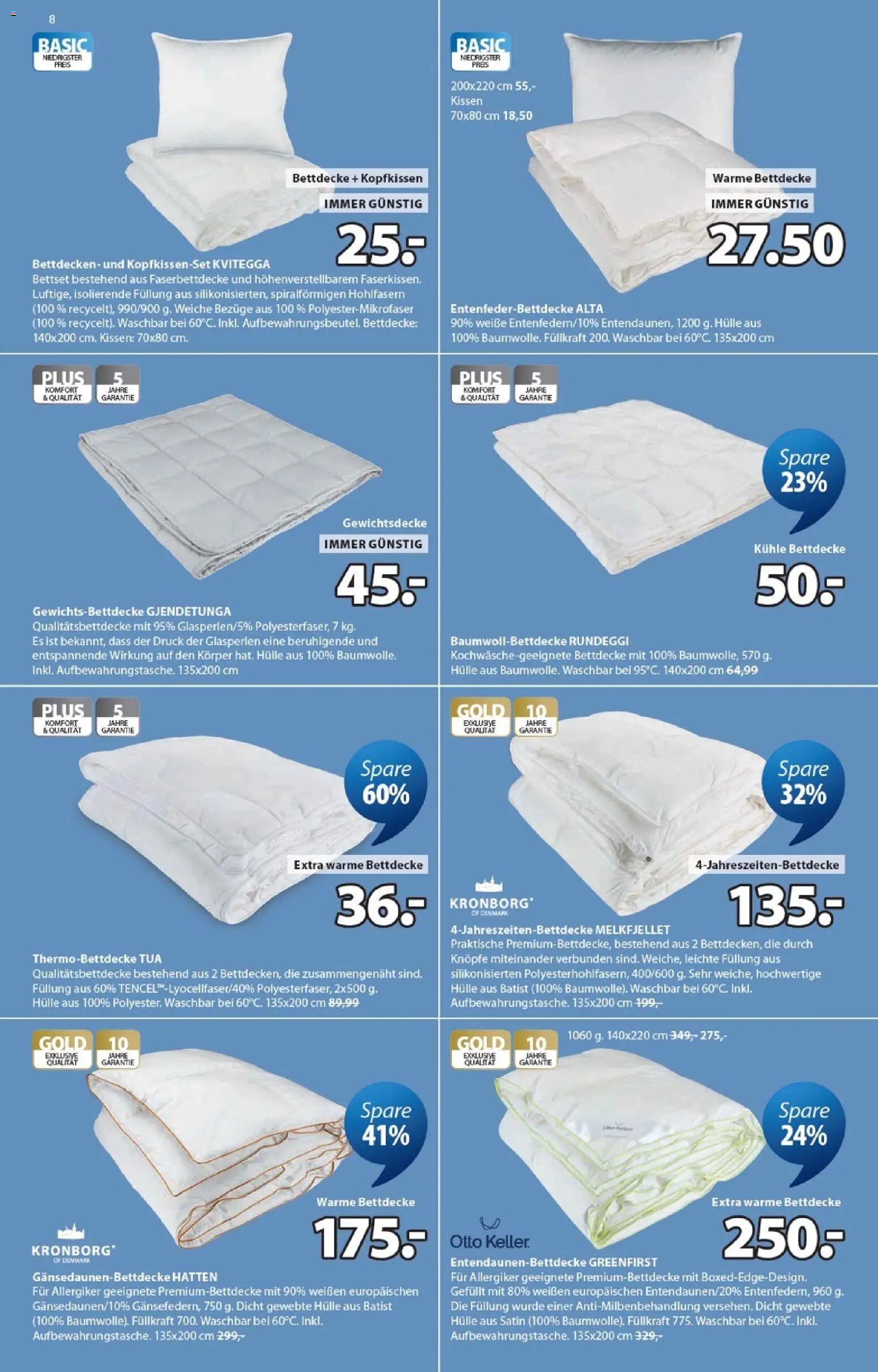 JYSK Flugblatt gültig ab 07.10.2026 | Seite: 8 | Produkte: Hülle, Kissen