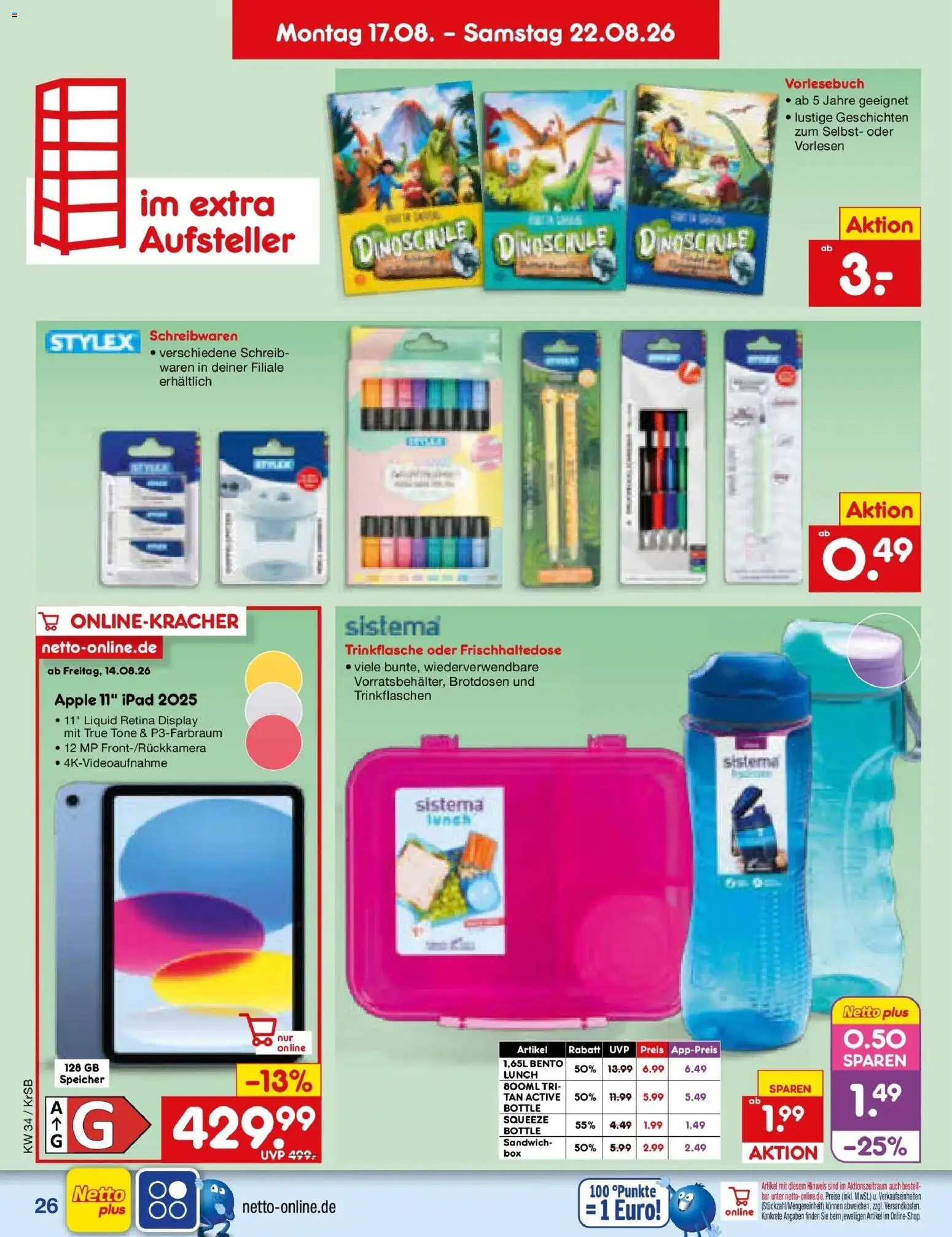 Netto Marken-Discount Prospekt Jüchen – gültig ab 17.08.2026 | Seite: 36 | Produkte: Ipad, Apple