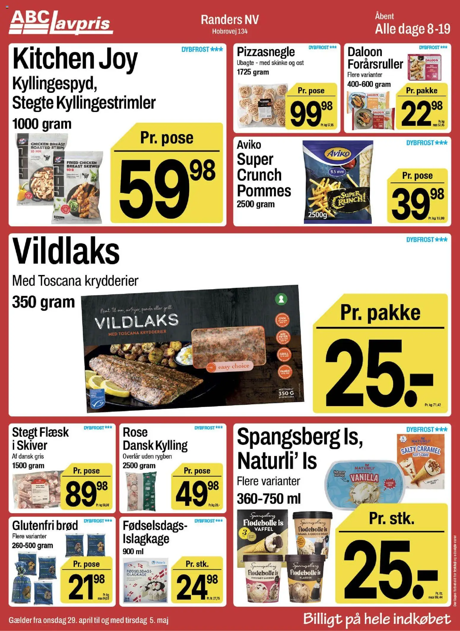 Abc Lavpris tilbudsavis – gyldig fra 29.04.2026 | Side: 6 | Produkter: Ost, Lakrids, Is, Grill