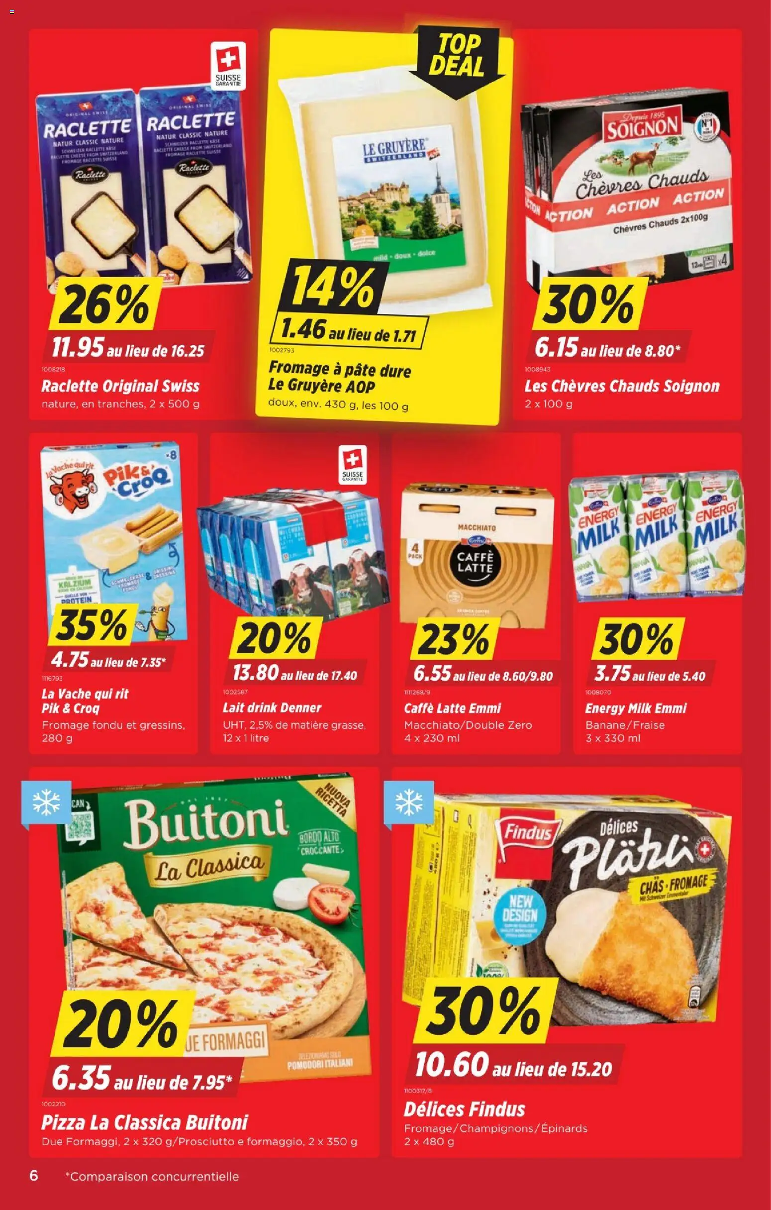 Denner aktionen FR – gültig ab 03.09.2026 | Seite: 6 | Produkte: Pizza, Raclette