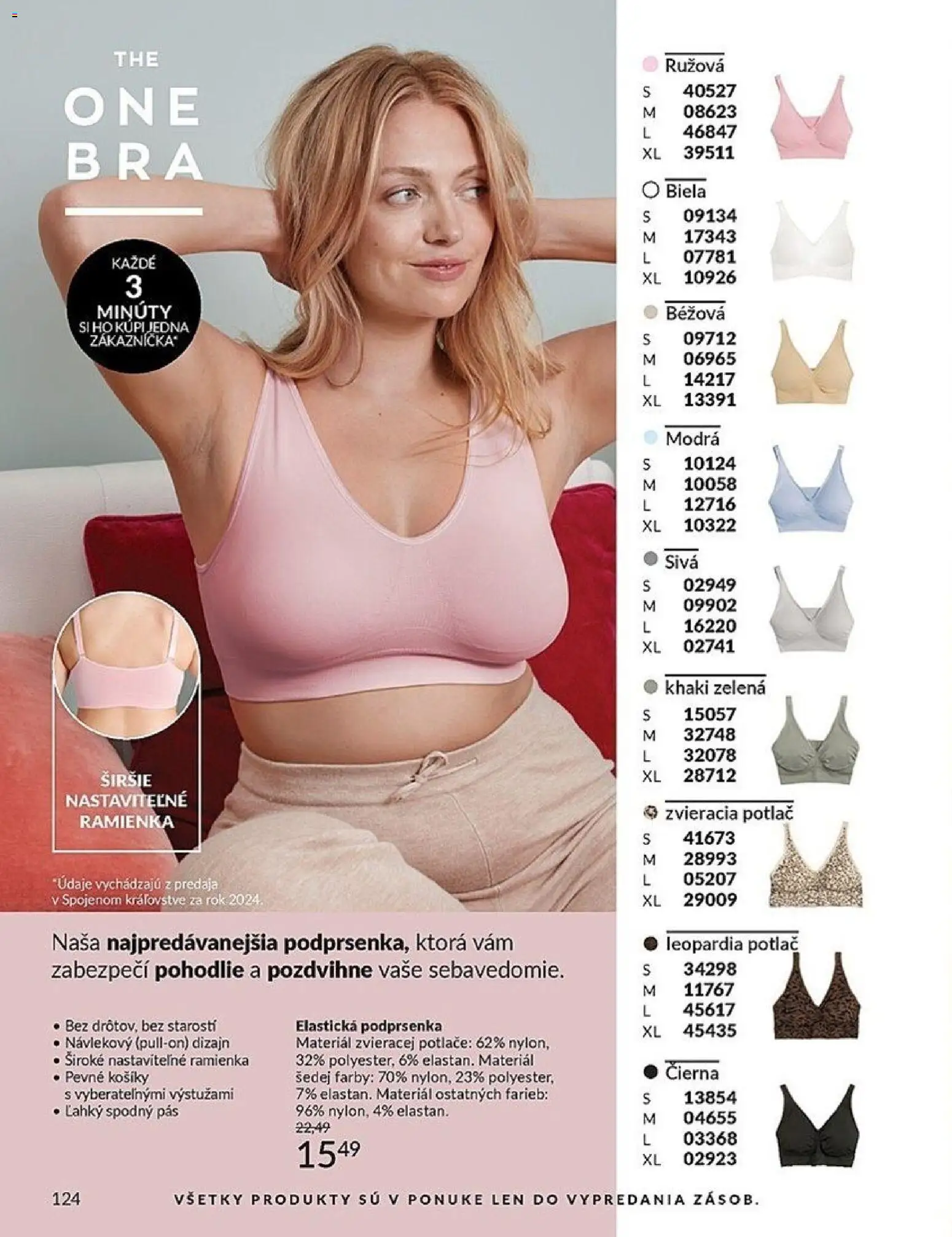 Nové Avon akcie – leták je platný od 01.06.2026 | Strana: 124 | Produkty: Pás, Podprsenka