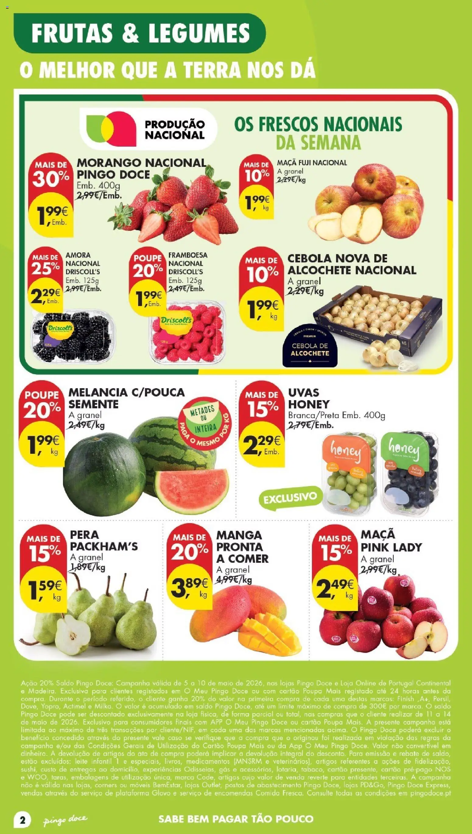 Pingo Doce Poupe Esta Semana Madeira │ válido de 05.05.2026 | Página: 2 | Produtos: Leite infantil, Maça, Melancia, Uvas