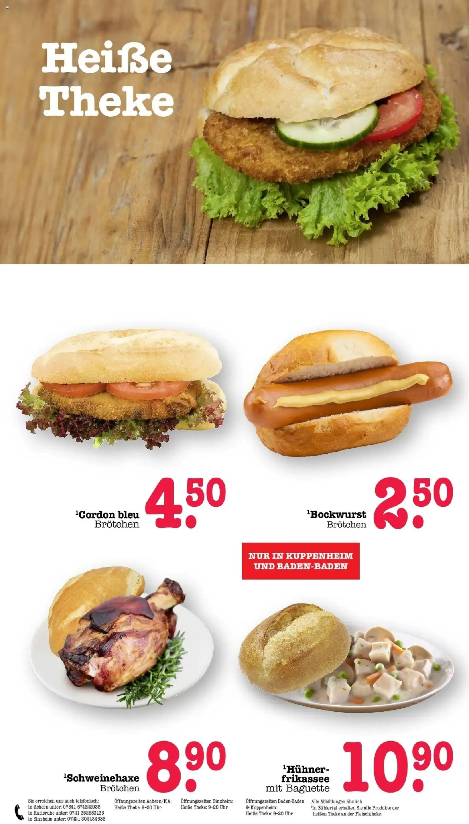 Edeka prospekt Bühlertal	 – gültig ab 10.05.2026 | Seite: 23 | Produkte: Bockwurst, Theke, Baguette, Uhr