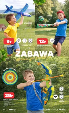 Pogląd oferty "Netto gazetka od środy NonFood" - ważna od 29.04.2026 | Strona: 6 | Produkty: Baterie, Gry, Pianki