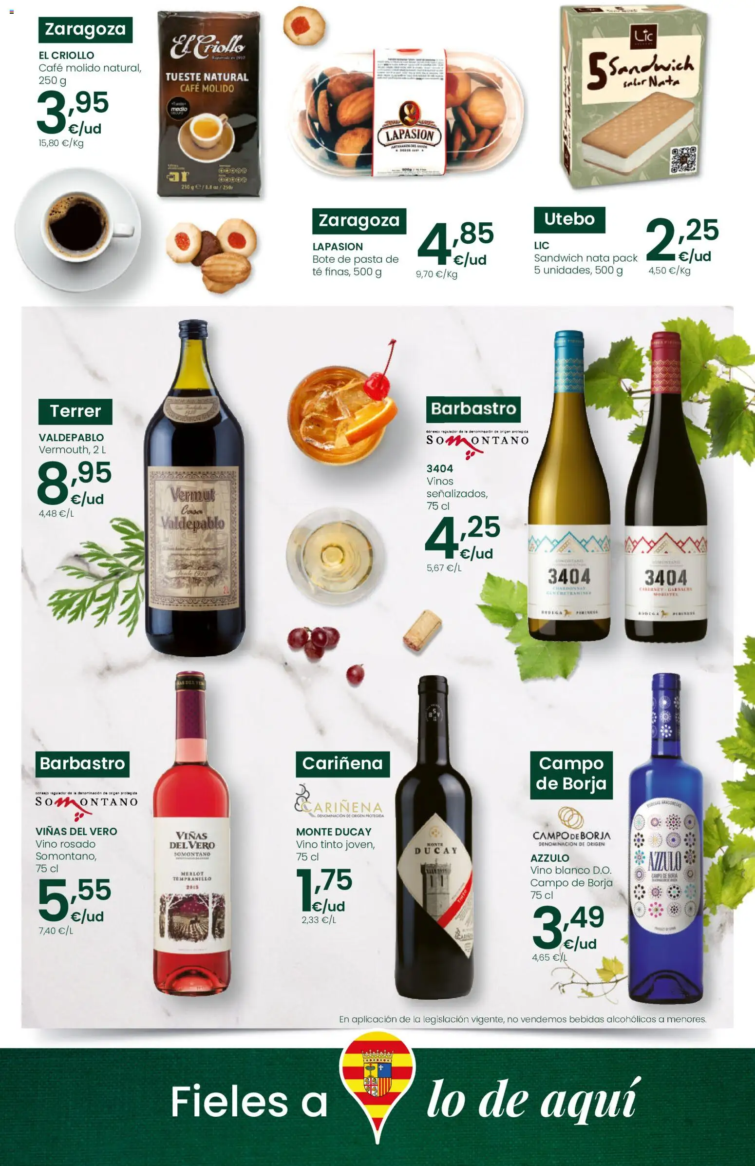 Eroski Fieles a lo de aquí │ válido desde el 14.05.2026 | Página: 4 | Productos: Café, Vino rosado, Pasta, Té