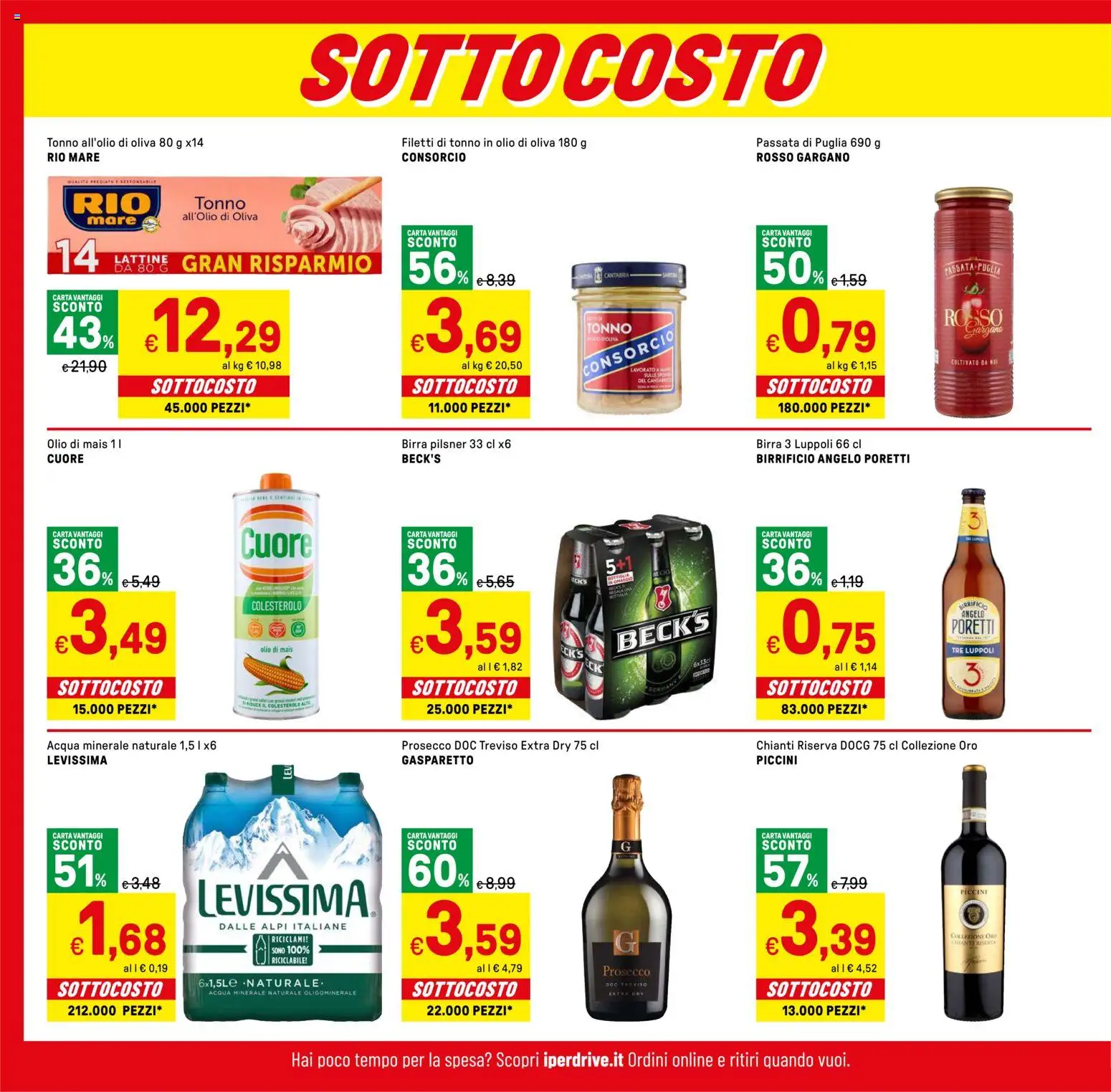 Volantino Iper del 04.06.2026 | Pagina: 4 | Prodotti: Birra, Tonno, Mais, Acqua minerale