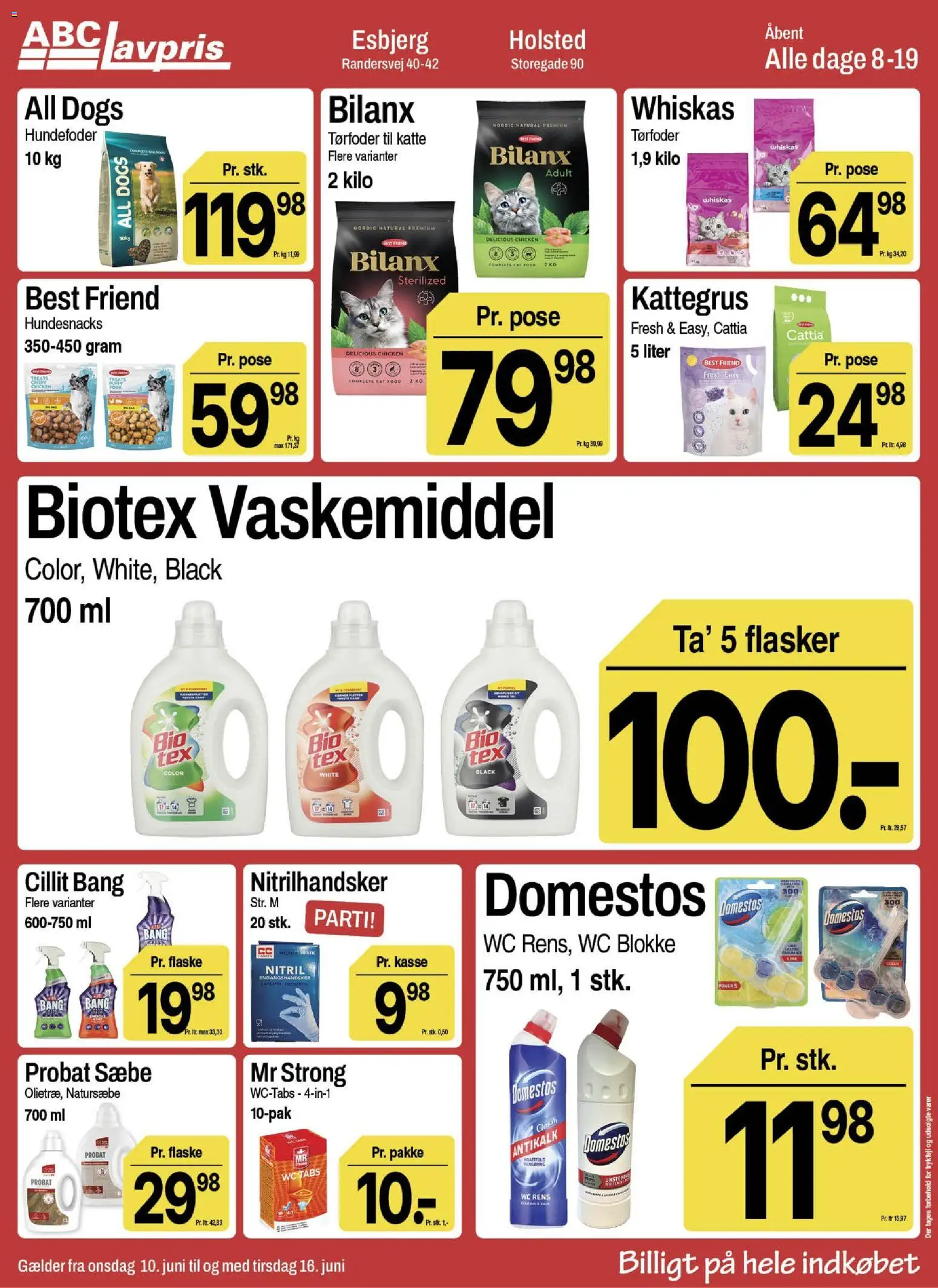 Abc Lavpris tilbudsavis – gyldig fra 10.06.2026 | Side: 10 | Produkter: Sæbe, Hundefoder