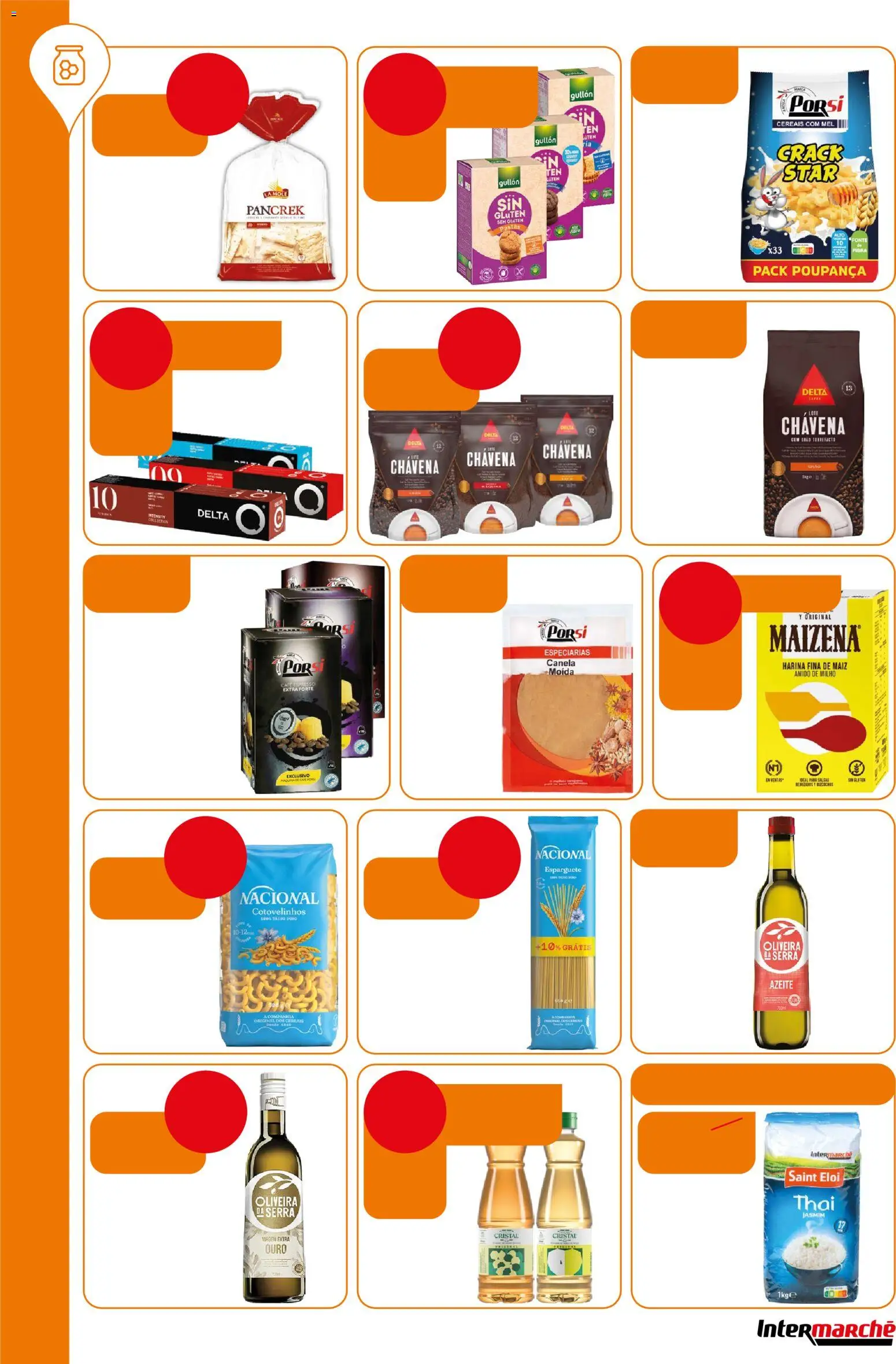Intermarché Folheto Contact │ válido de 28.05.2026 | Página: 20 | Produtos: Esparguete, Azeite, Cereais, Milho