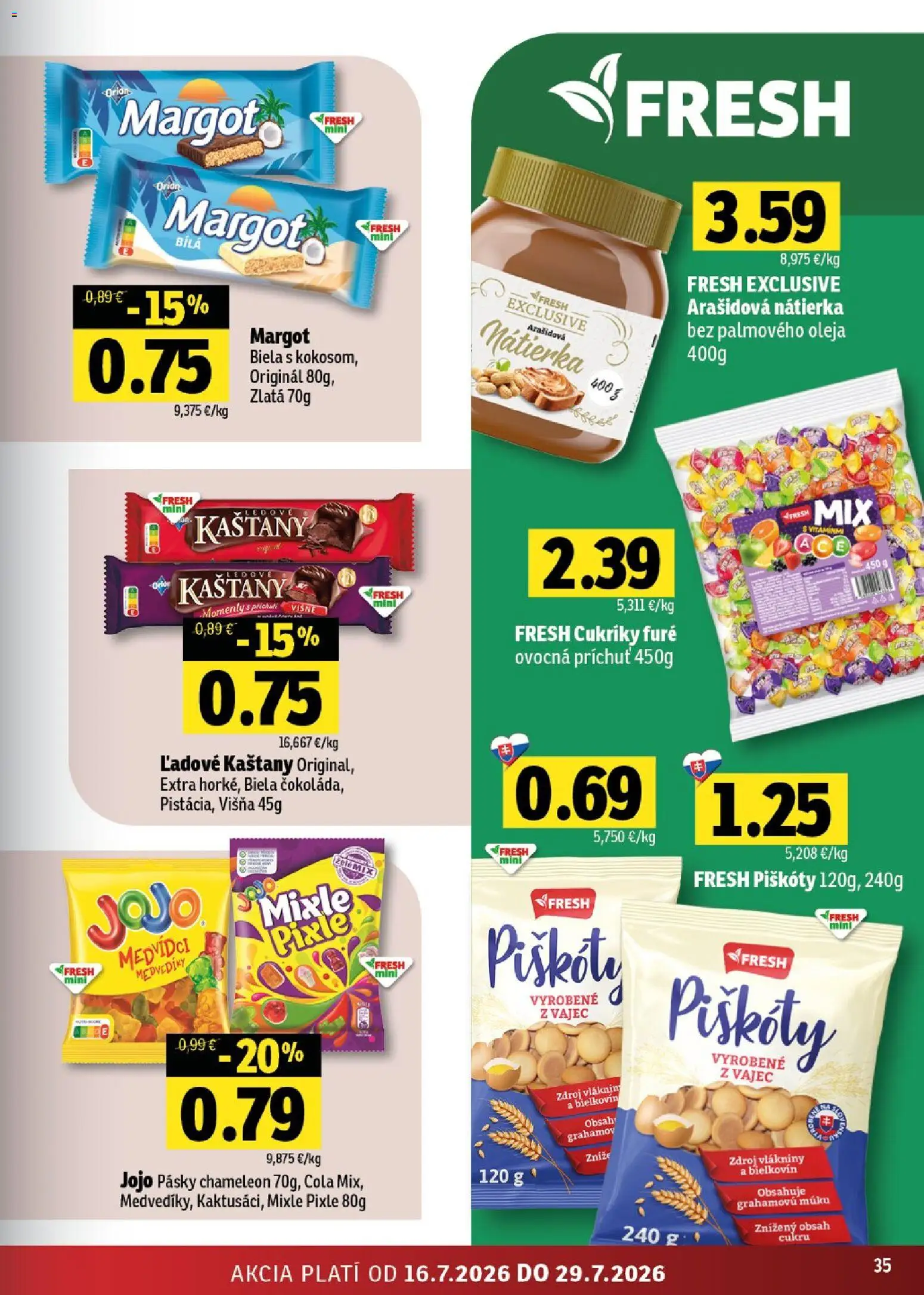 Nové Fresh akcie – leták je platný od 16.07.2026 | Strana: 35