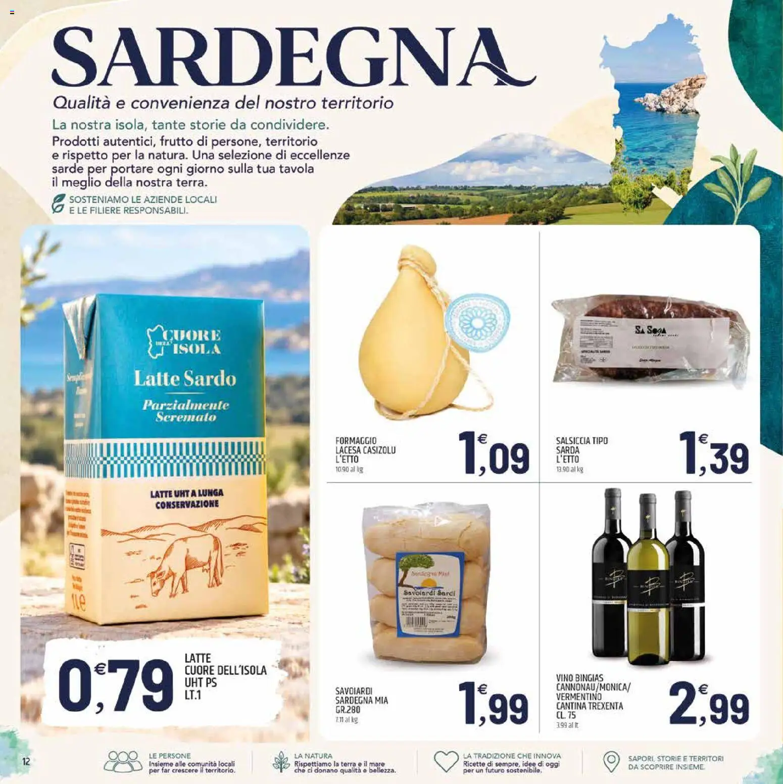 Volantino ARD Discount del 28/09/2026 | Pagina: 12 | Prodotti: Latte, Formaggio, Vino, Savoiardi