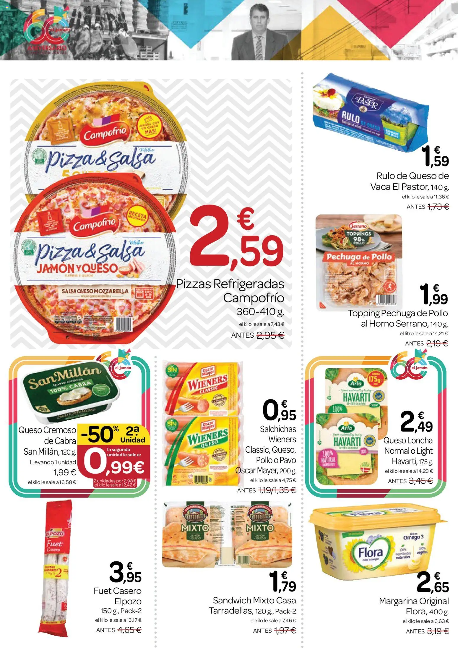 Supermercados El Jamón folleto │ válido desde el 24/09/2026 | Página: 20 | Productos: Queso de vaca, Queso, Pizza, Pavo