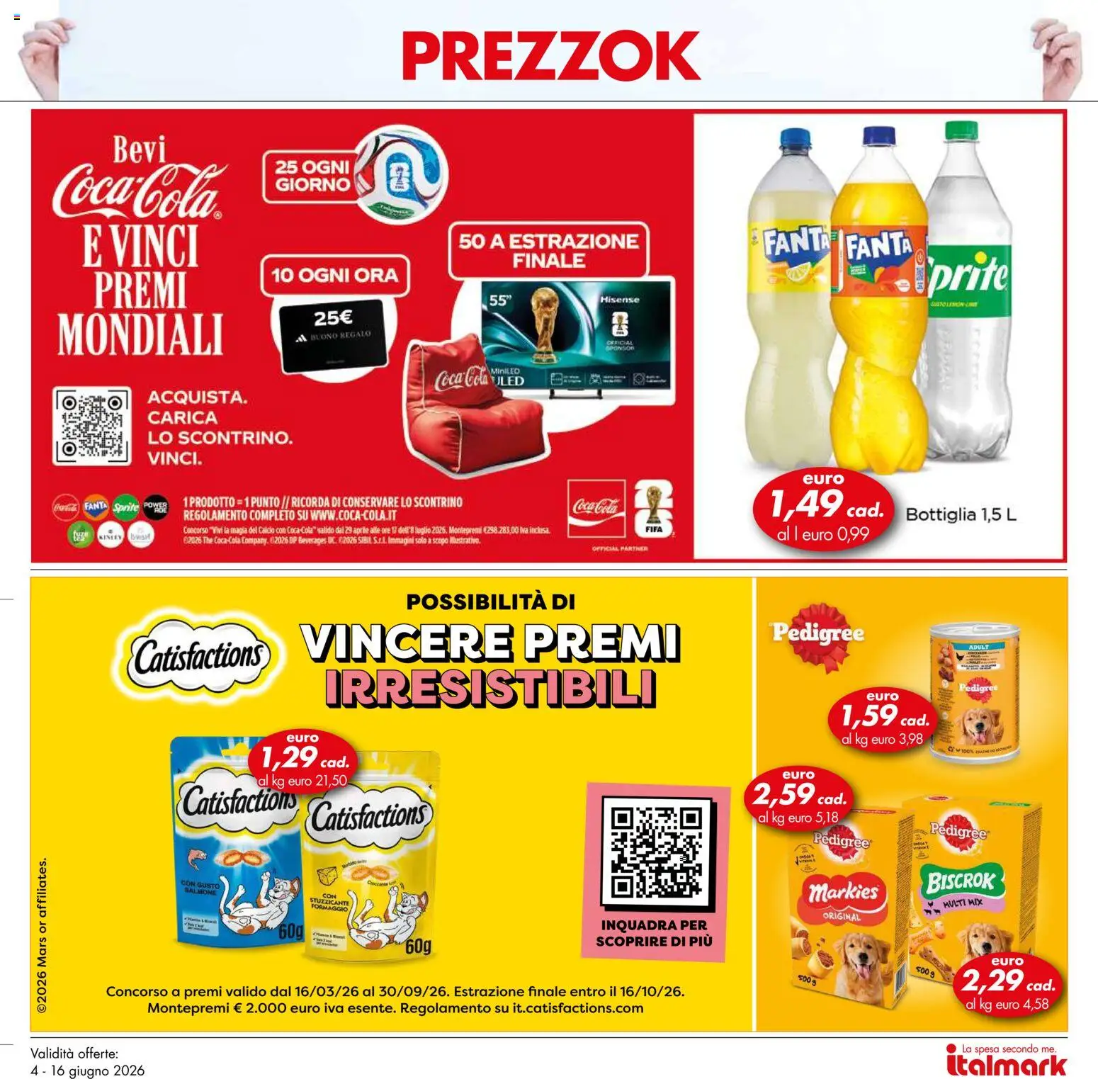 Volantino Italmark del 04.06.2026 | Pagina: 35 | Prodotti: Formaggio, The, Fanta, Bottiglia