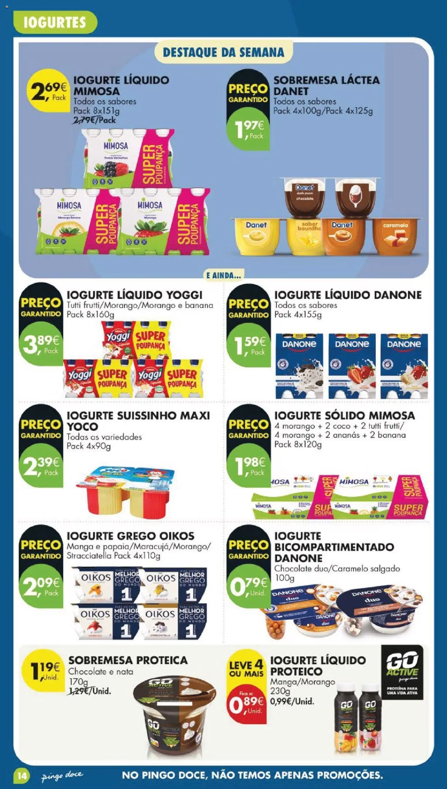 Pingo Doce folheto │ válido de 05.05.2026 | Página: 14 | Produtos: Banana, Iogurtes, Nata, Iogurte liquido