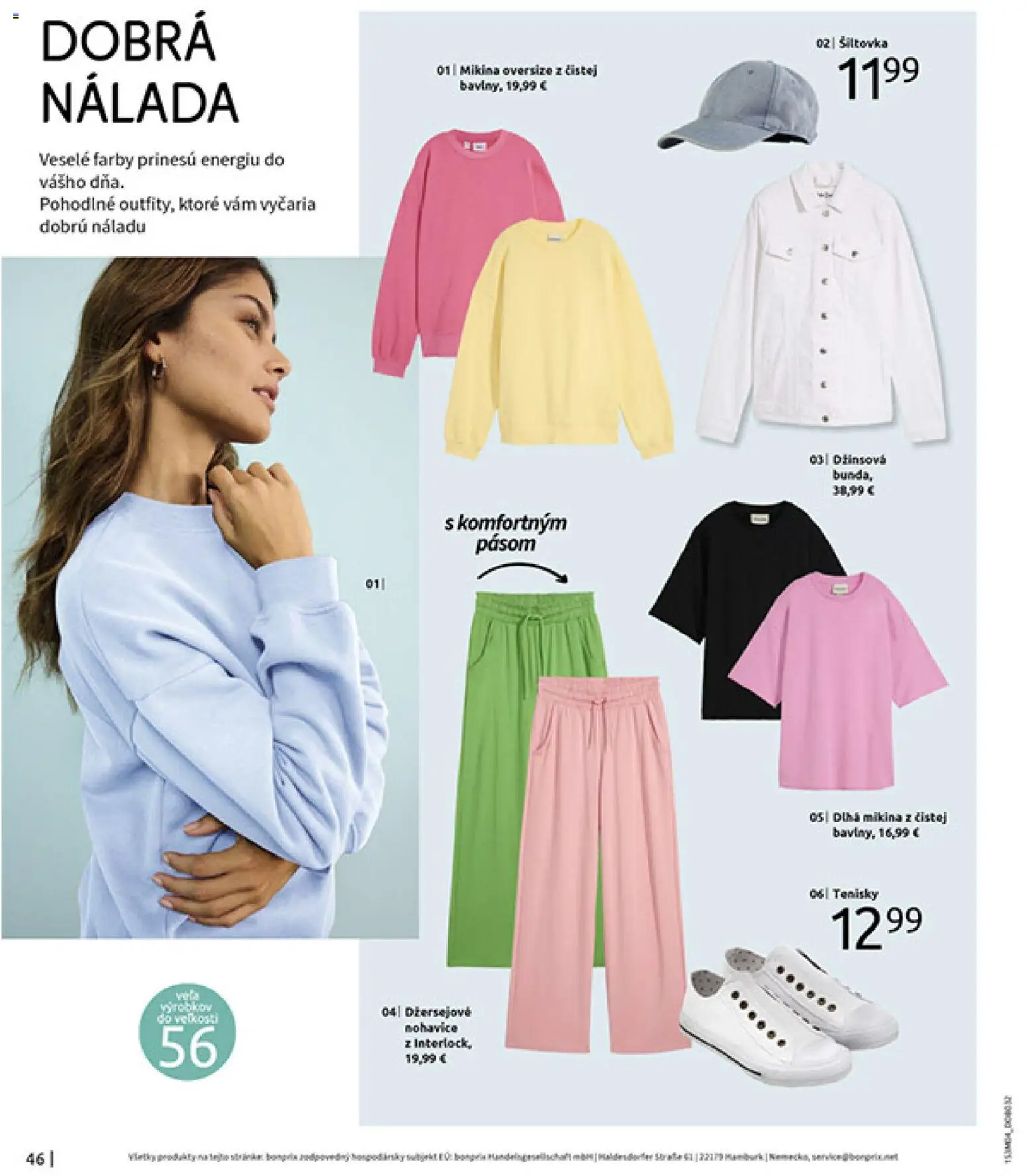 Nové Bonprix akcie – leták je platný od 31.03.2026 | Strana: 48 | Produkty: Mikina, Nohavice, Tenisky